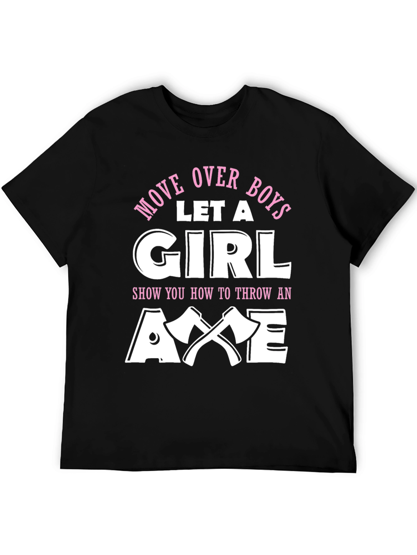 Girl Axe Thrower T-Shirt - Black Humor Tee