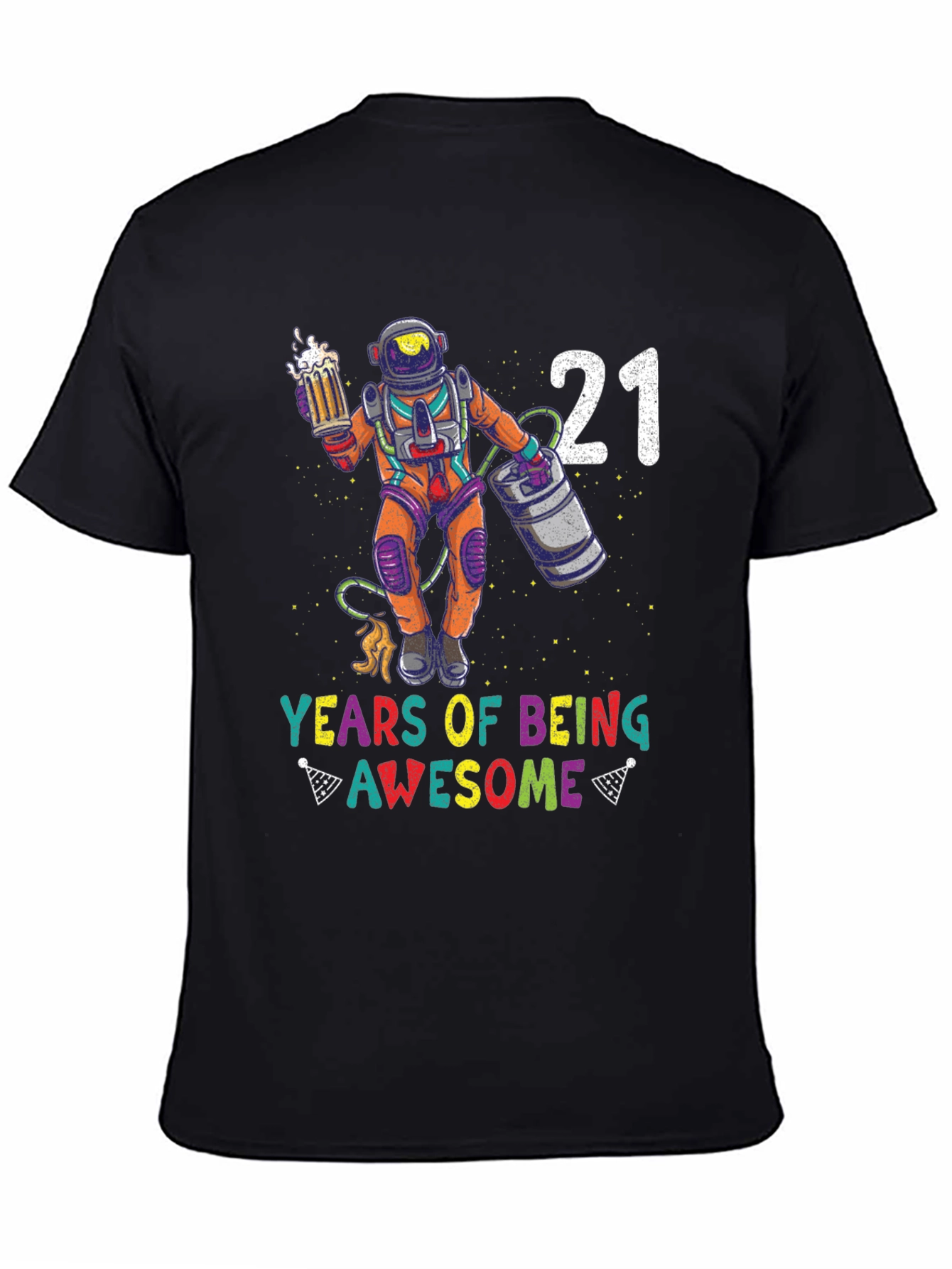 21 Years of Being Awesome Astronaut T-Shirt