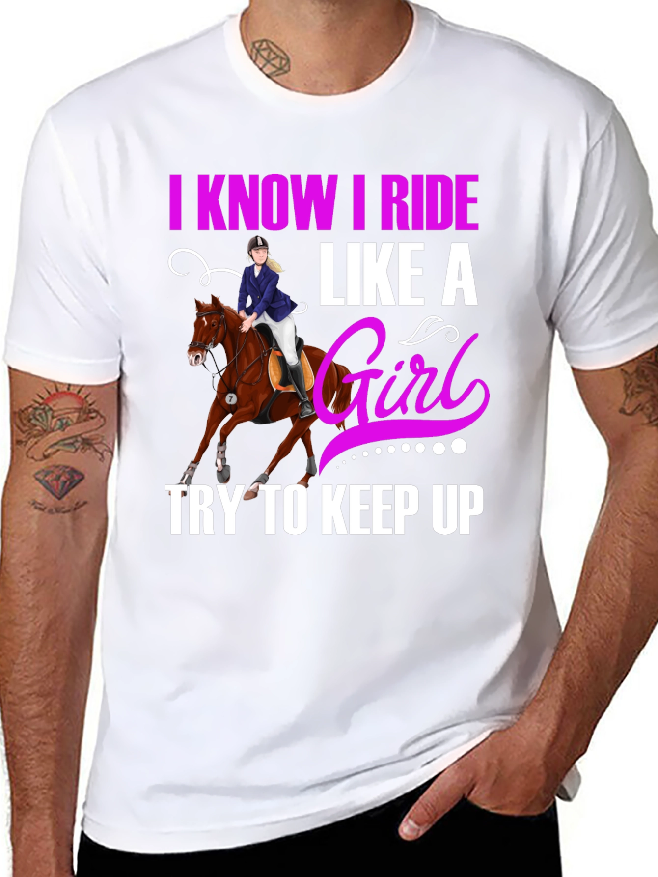 I Know I Ride Like A Girl T-Shirt