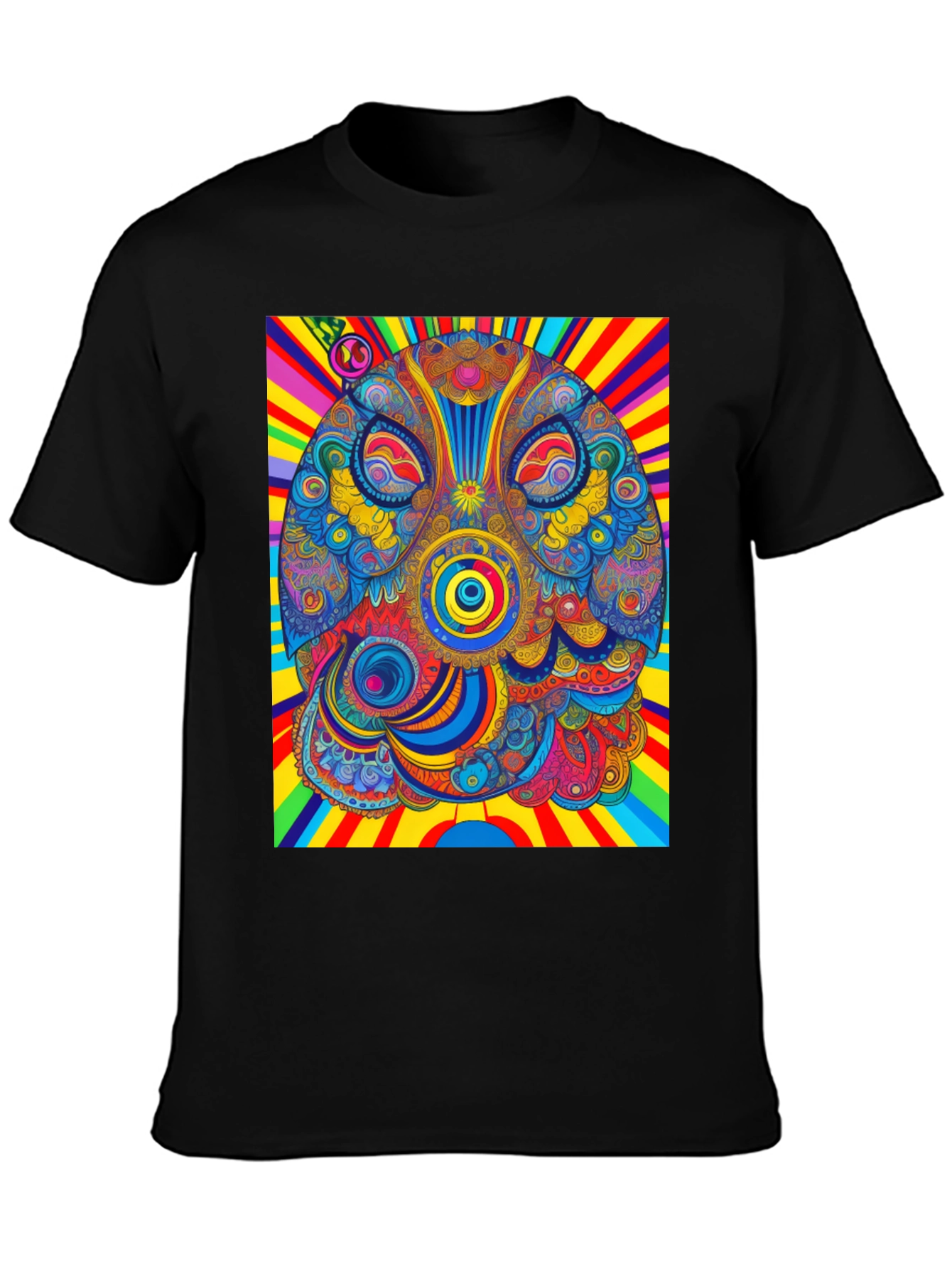 Psychedelic Owl Graphic T-Shirt