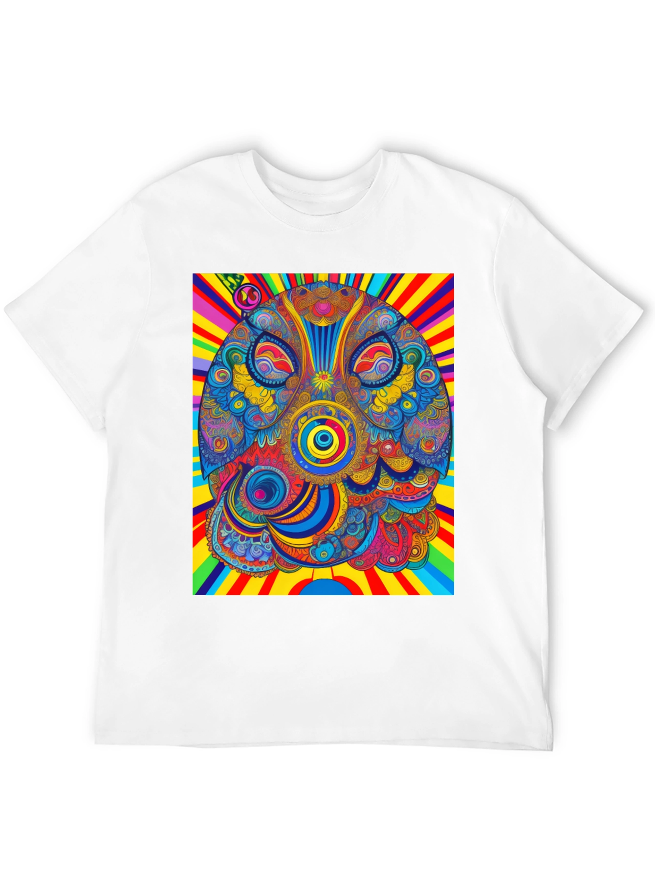Psychedelic Owl Graphic T-Shirt