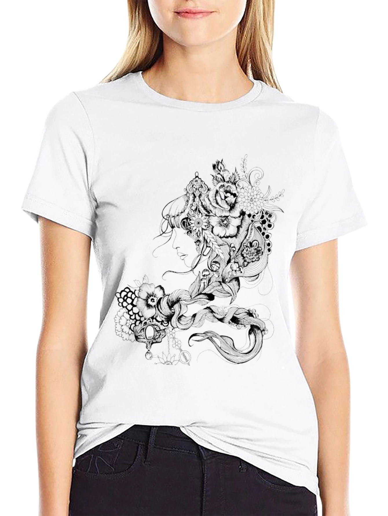 Mens Black Graphic Tee - Dark Dragon Design