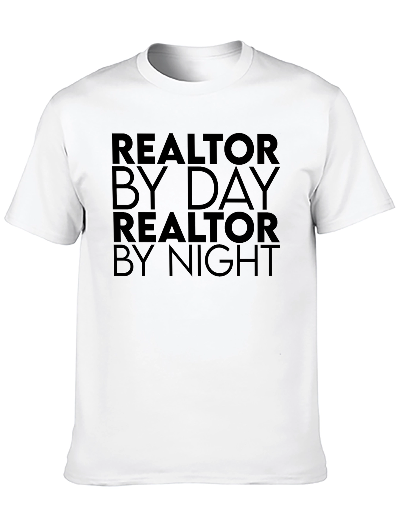 Realtor By Day Black Graphic T-Shirt