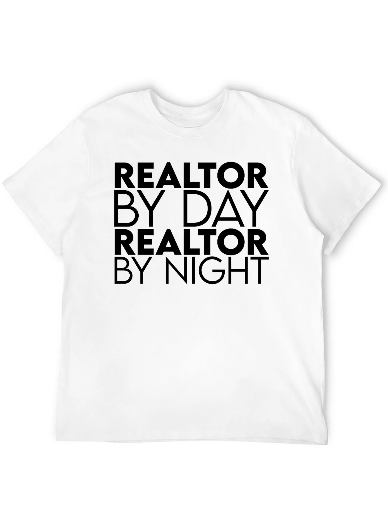 Realtor By Day Black Graphic T-Shirt