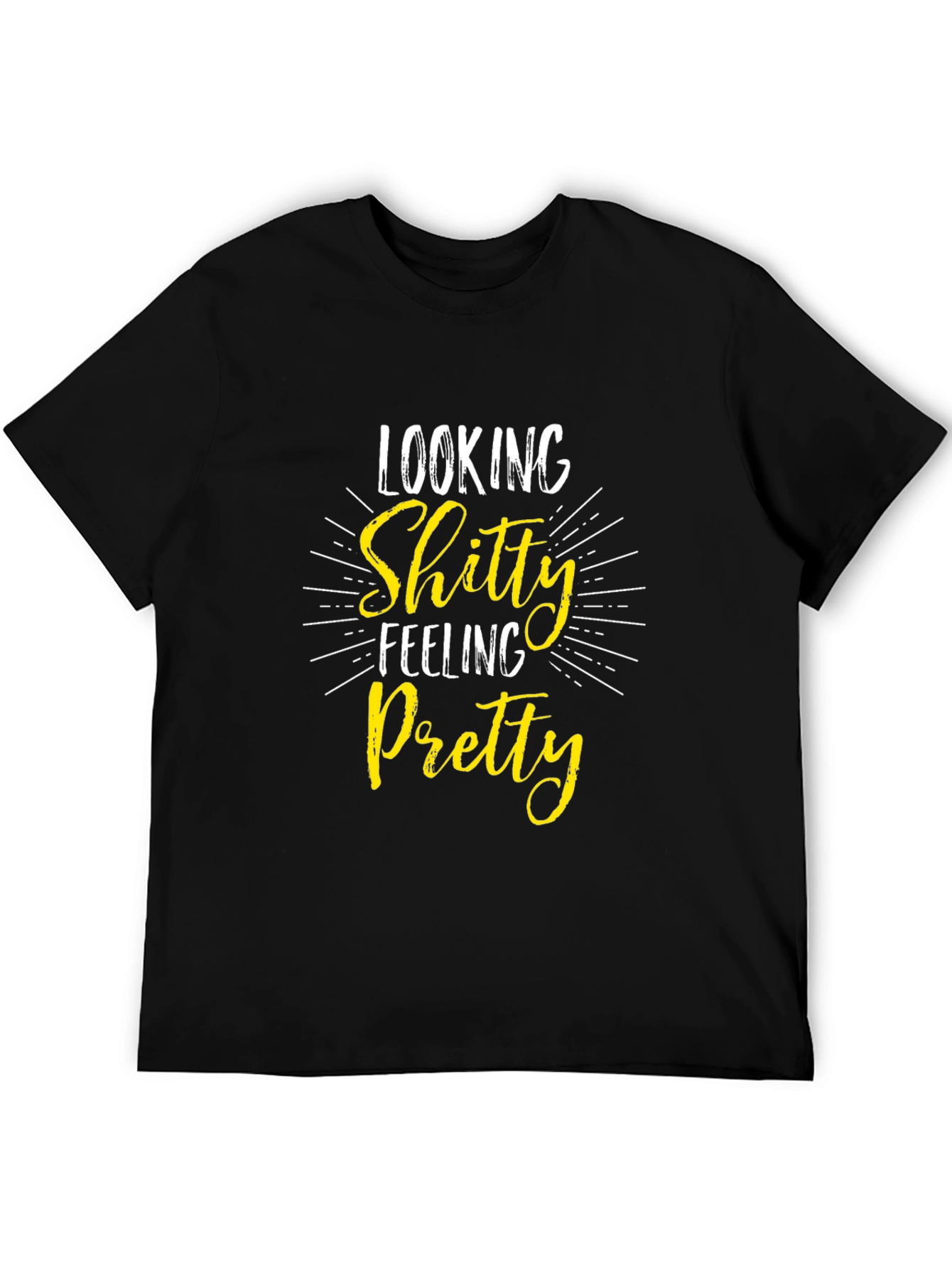 Shitty Feeling Pretty Graphic Tee - Black T-Shirt