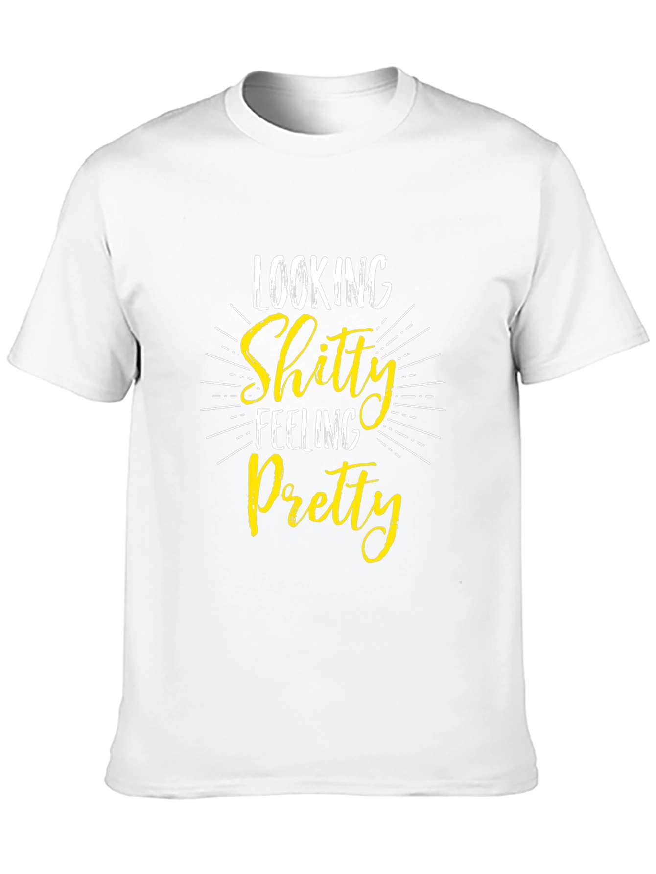Shitty Feeling Pretty Graphic Tee - Black T-Shirt
