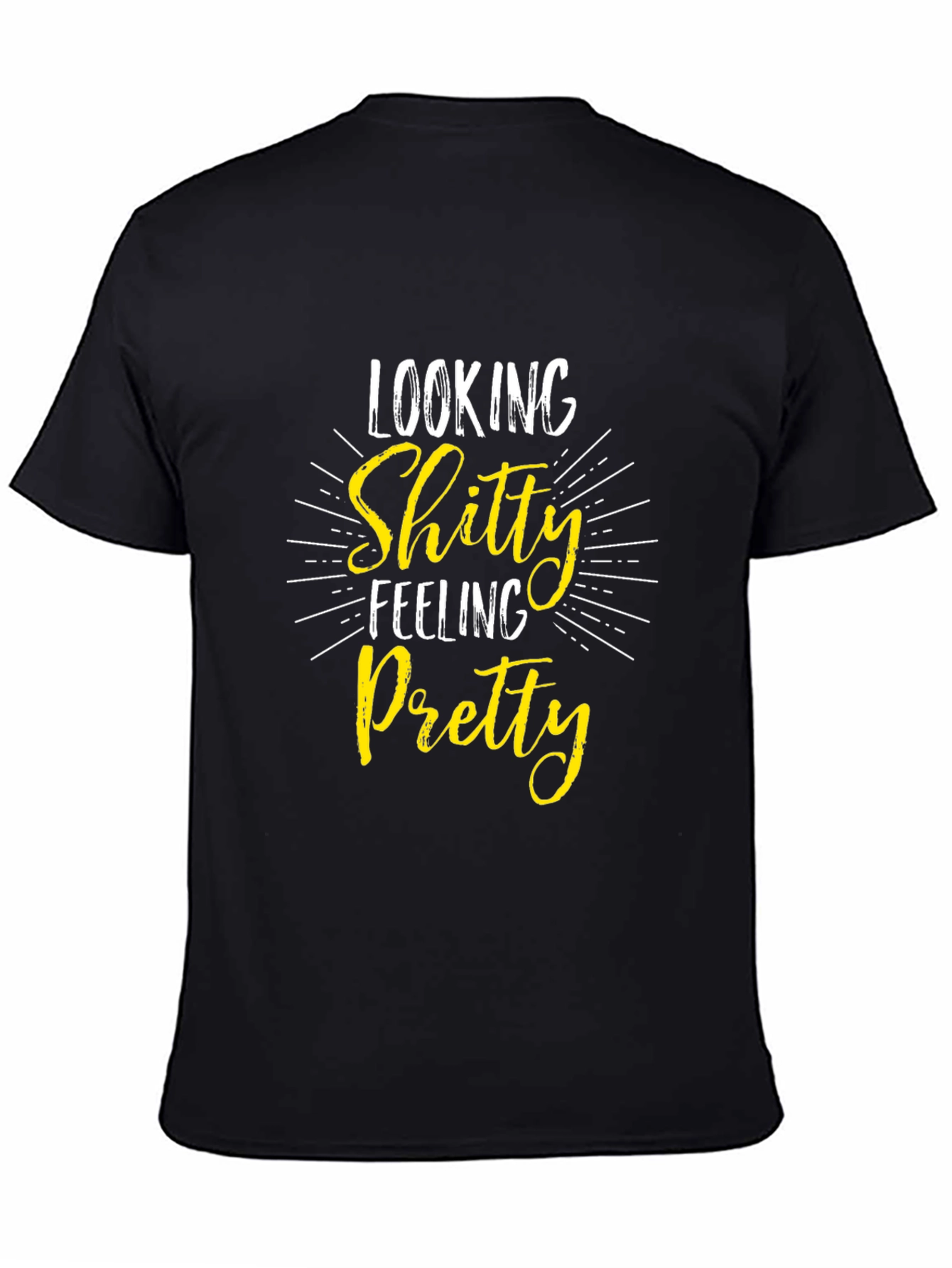 Shitty Feeling Pretty Graphic Tee - Black T-Shirt