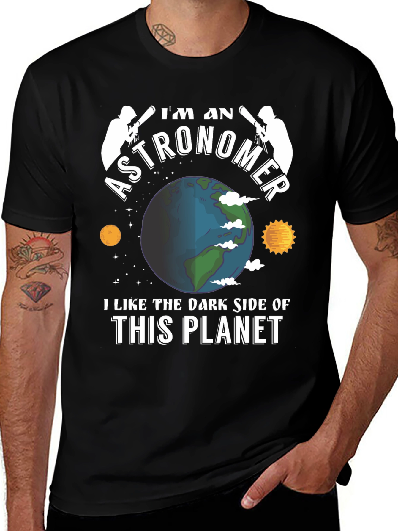 Im An Astronomer T-Shirt - Dark Side Planet Tee