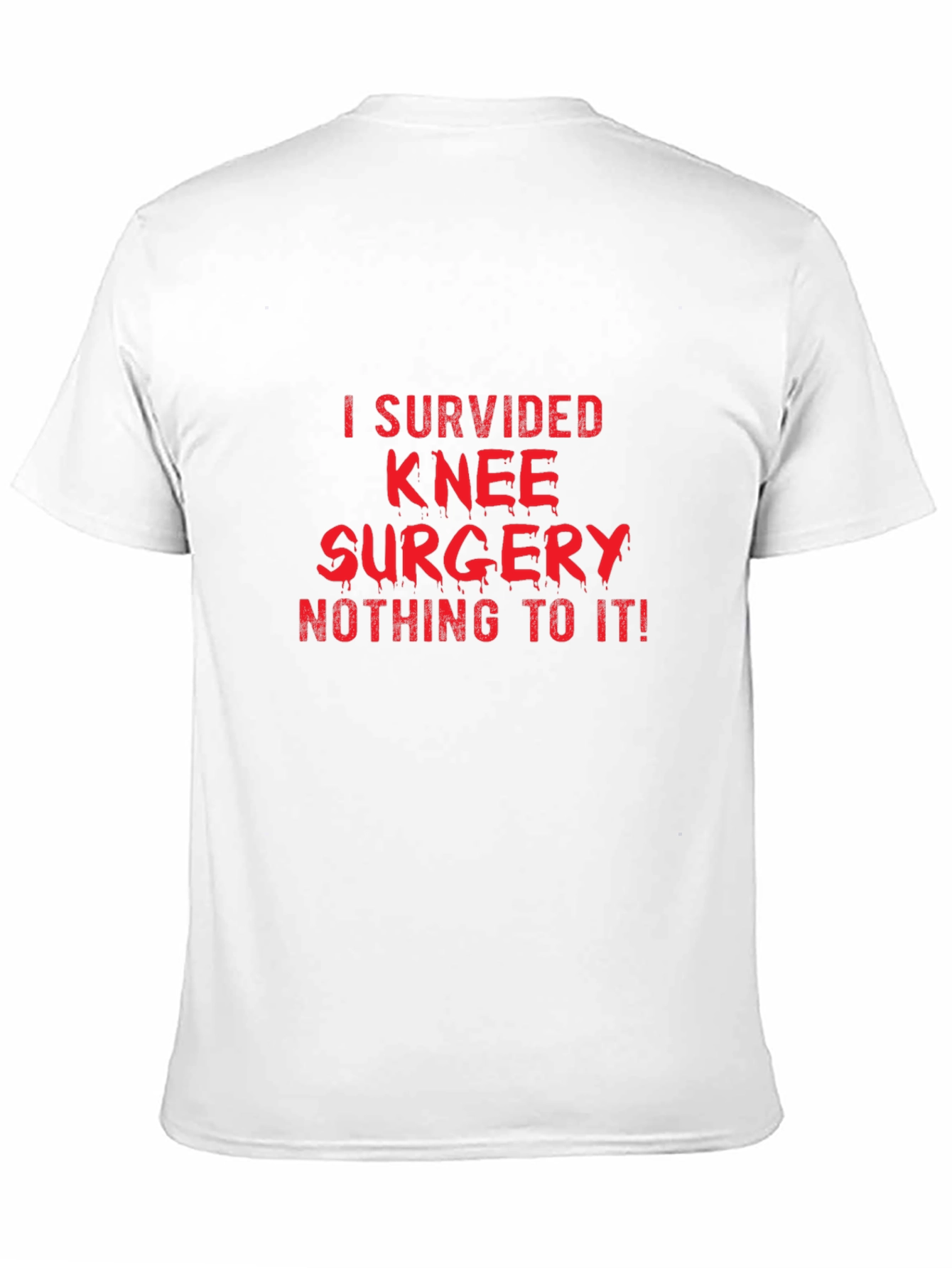Knee Surgery Survivor Black T-Shirt