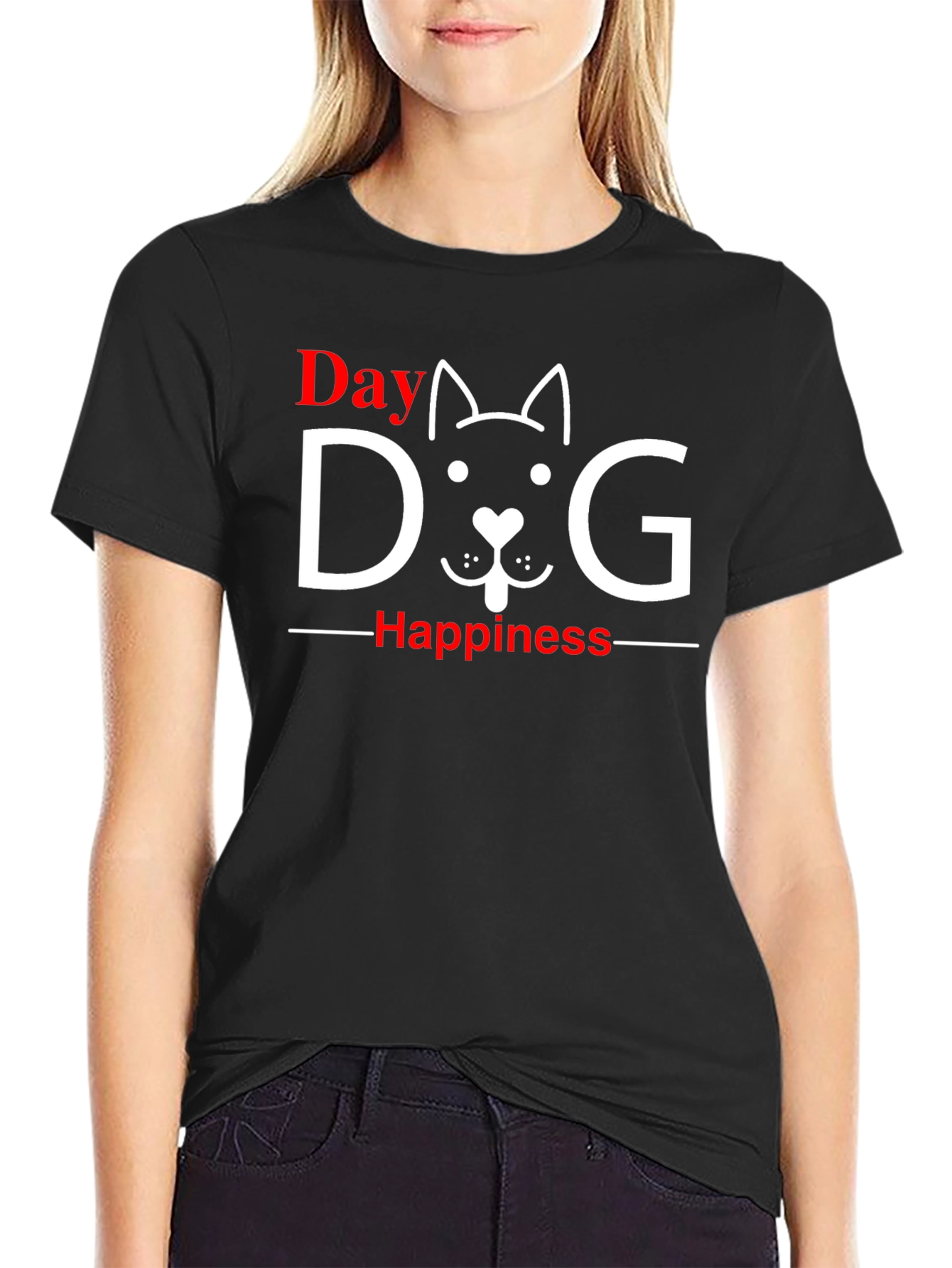 Dog Happiness T-Shirt -  Day Love