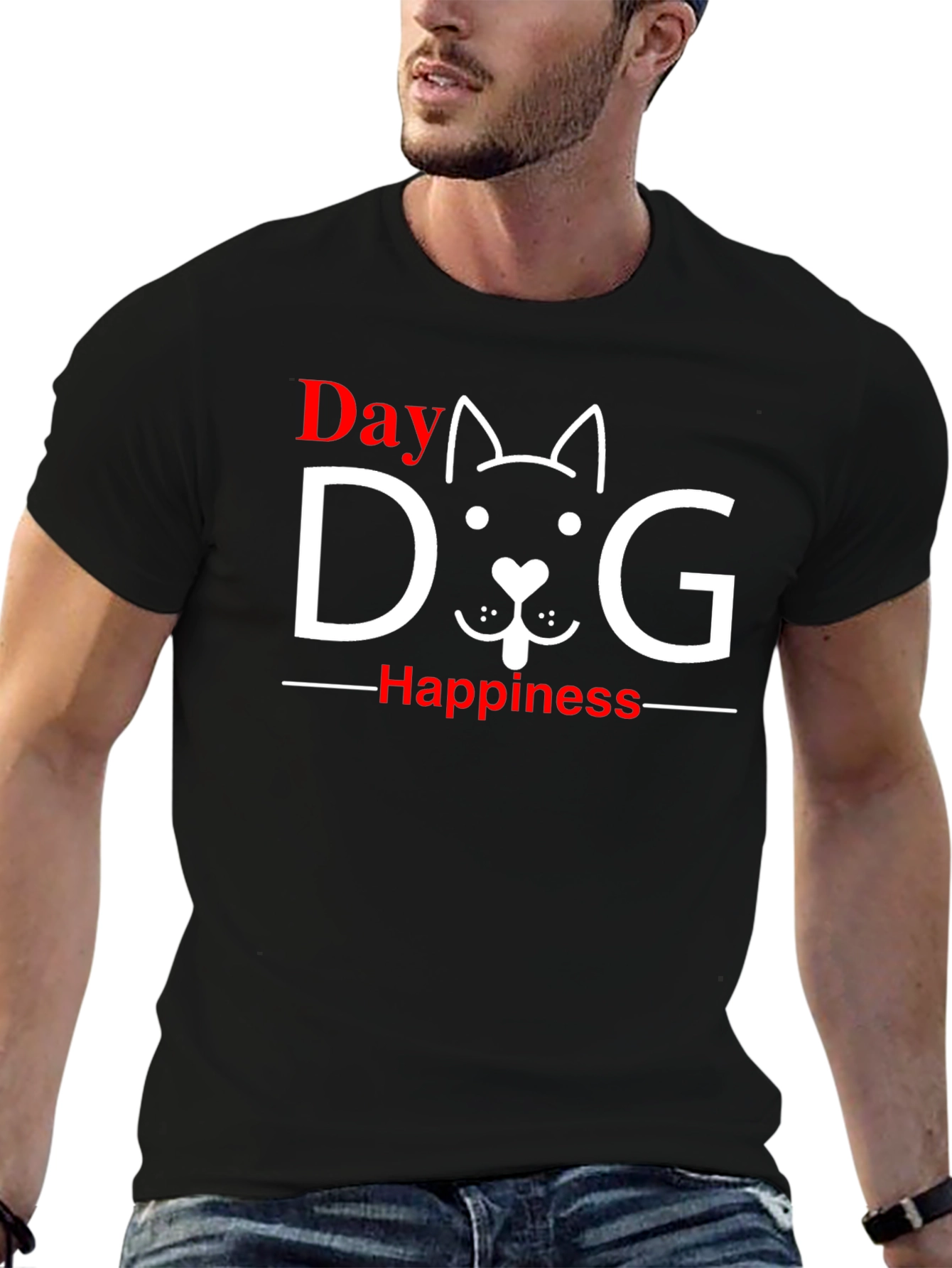 Dog Happiness T-Shirt -  Day Love