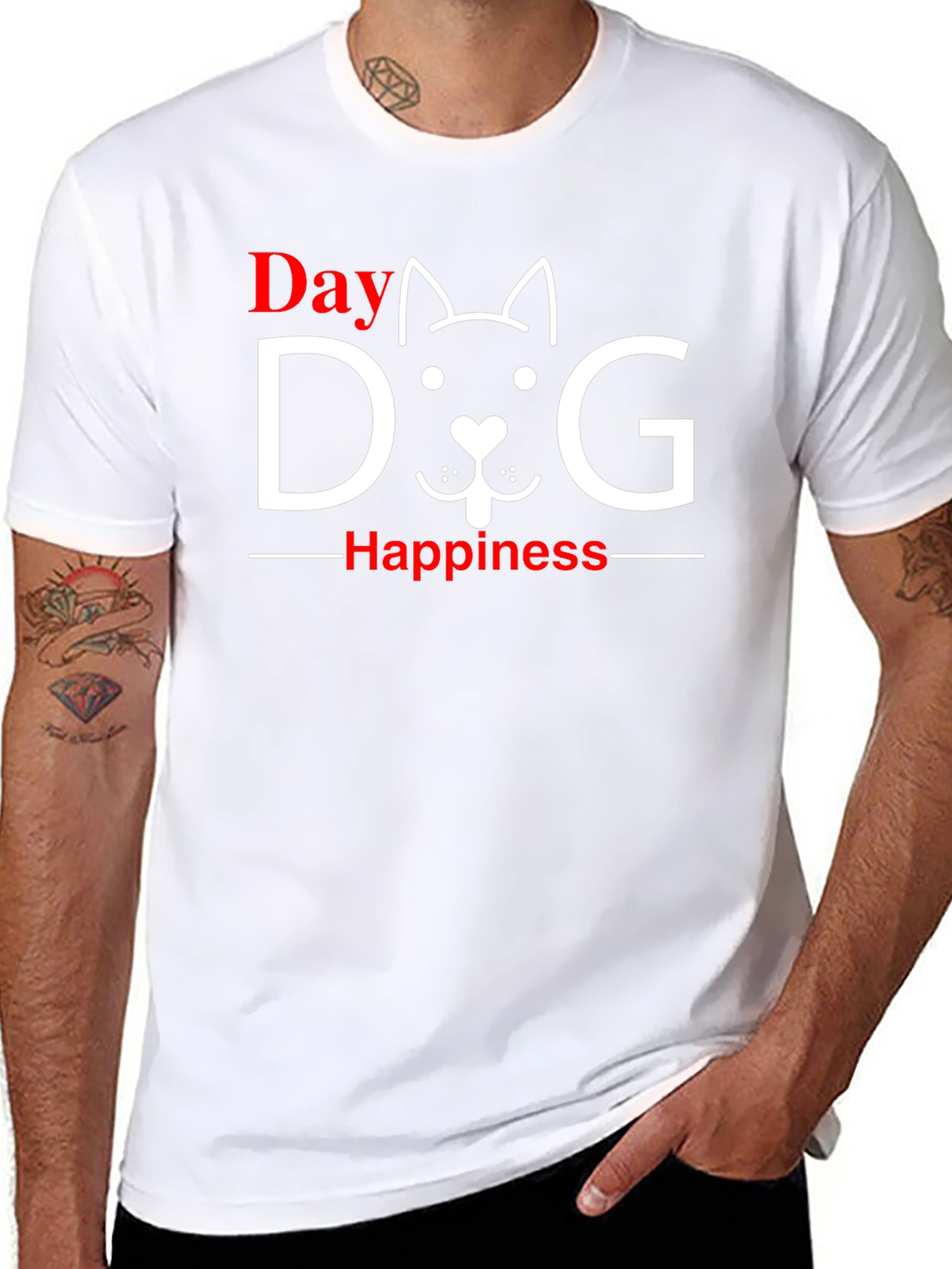 Dog Happiness T-Shirt -  Day Love