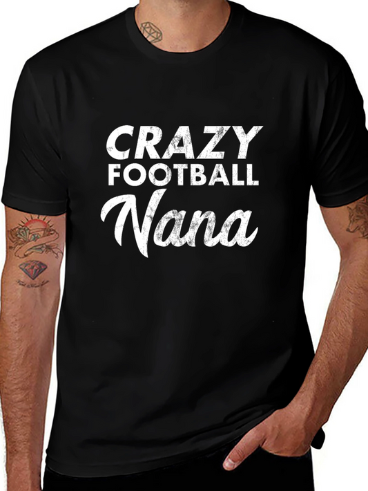 Crazy Football Nana T-Shirt - Black