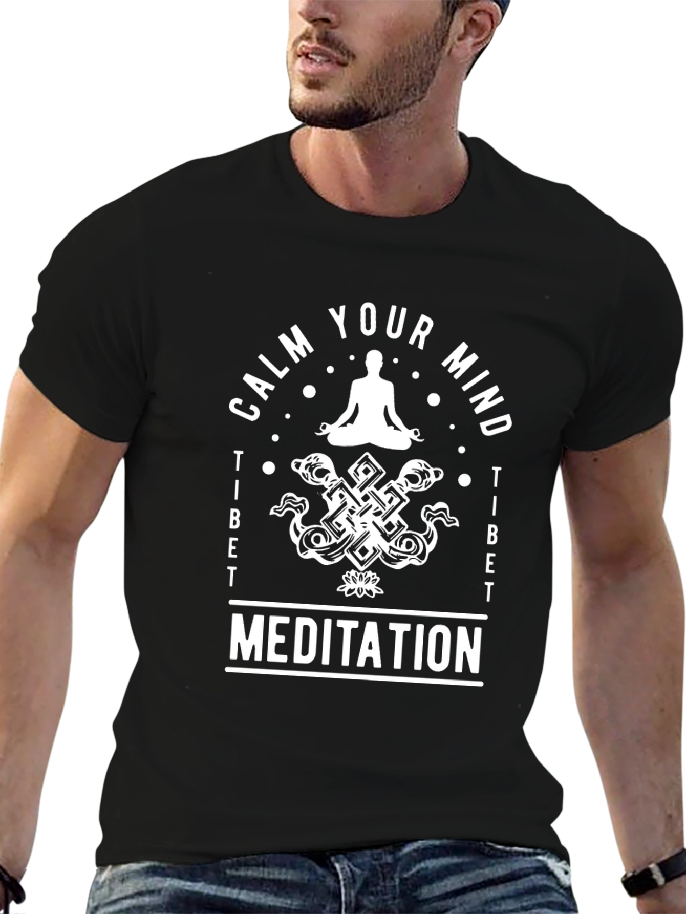 Calm Your Mind Meditation T-Shirt - Yoga Inspired Tee