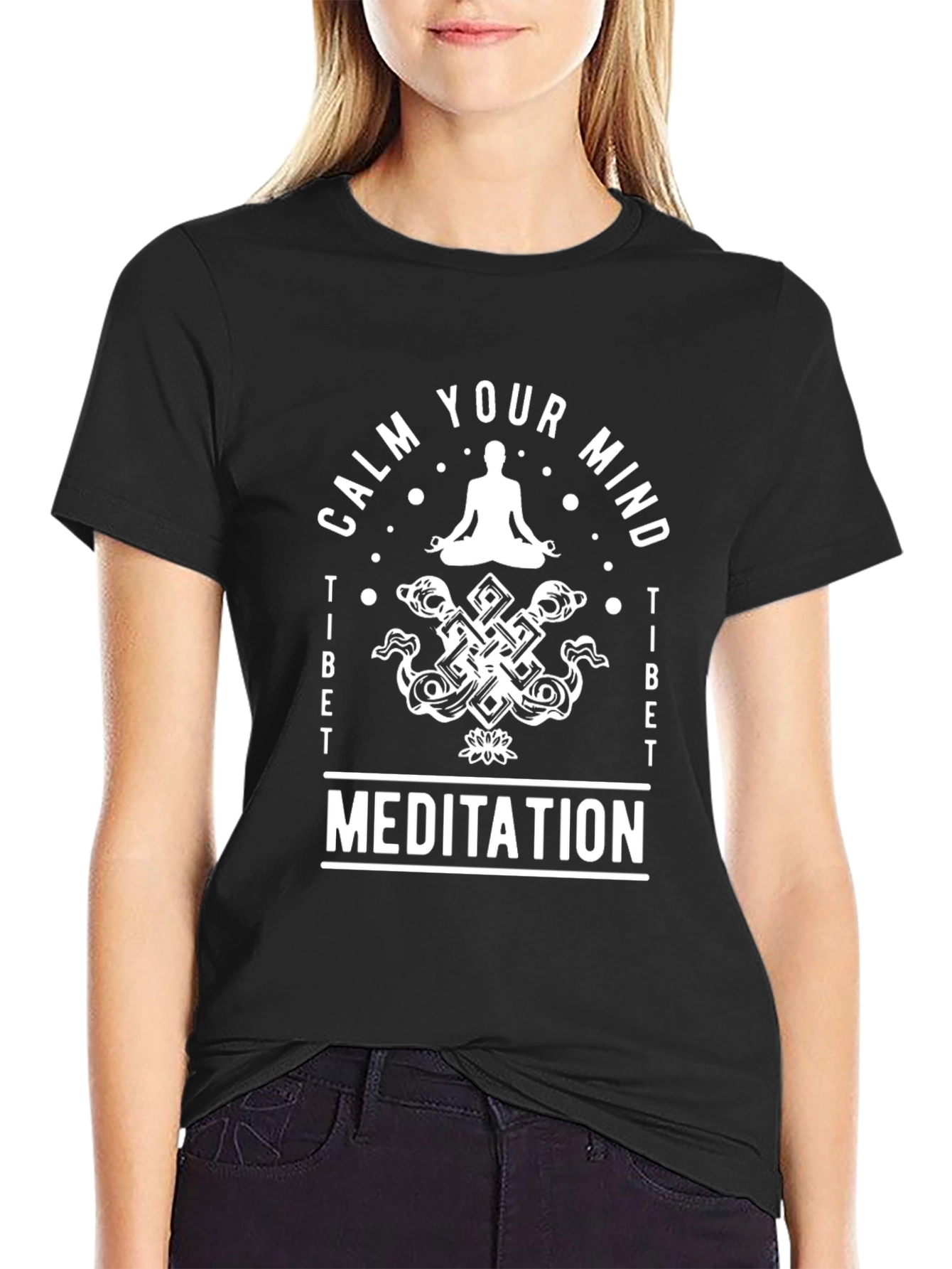 Calm Your Mind Meditation T-Shirt - Yoga Inspired Tee