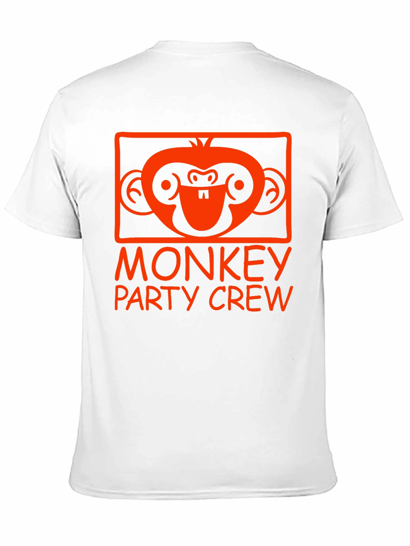 Monkey Party Crew Graphic Tee - Black