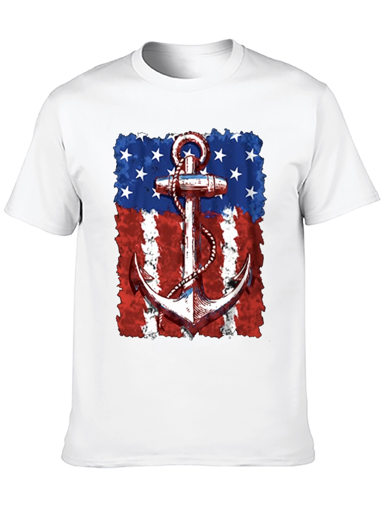 Patriotic Anchor Graphic T-Shirt