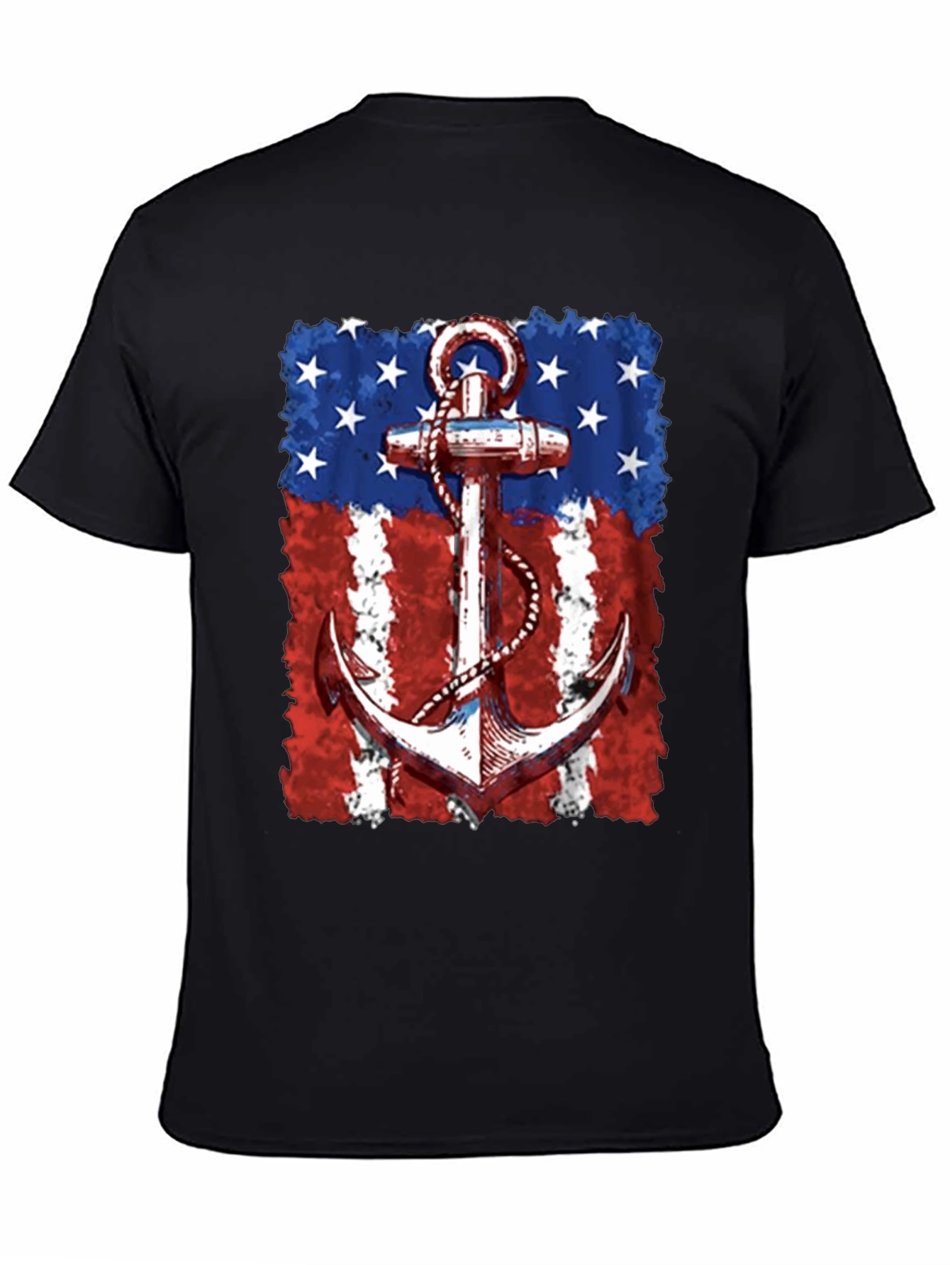 Patriotic Anchor Graphic T-Shirt
