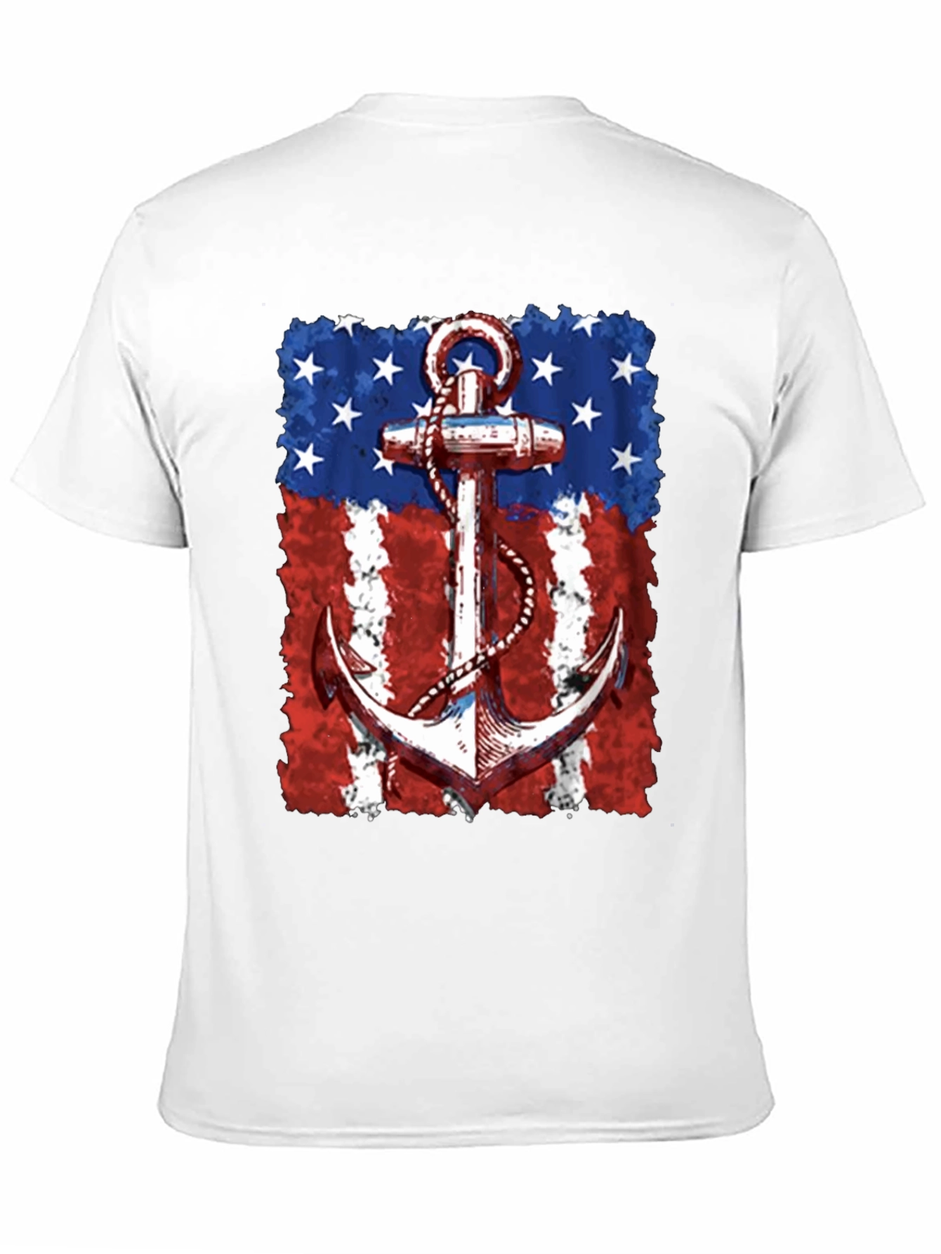 Patriotic Anchor Graphic T-Shirt