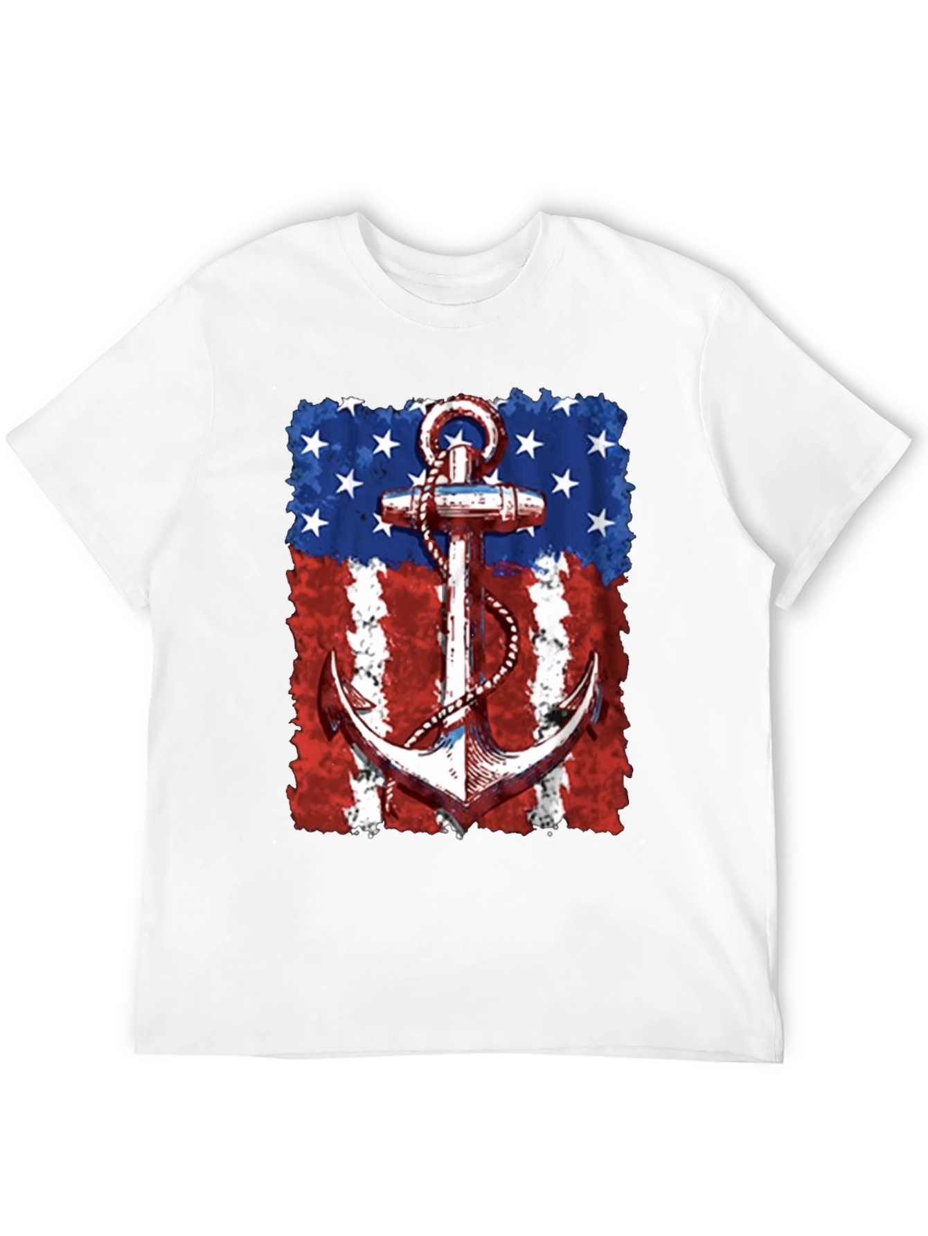 Patriotic Anchor Graphic T-Shirt