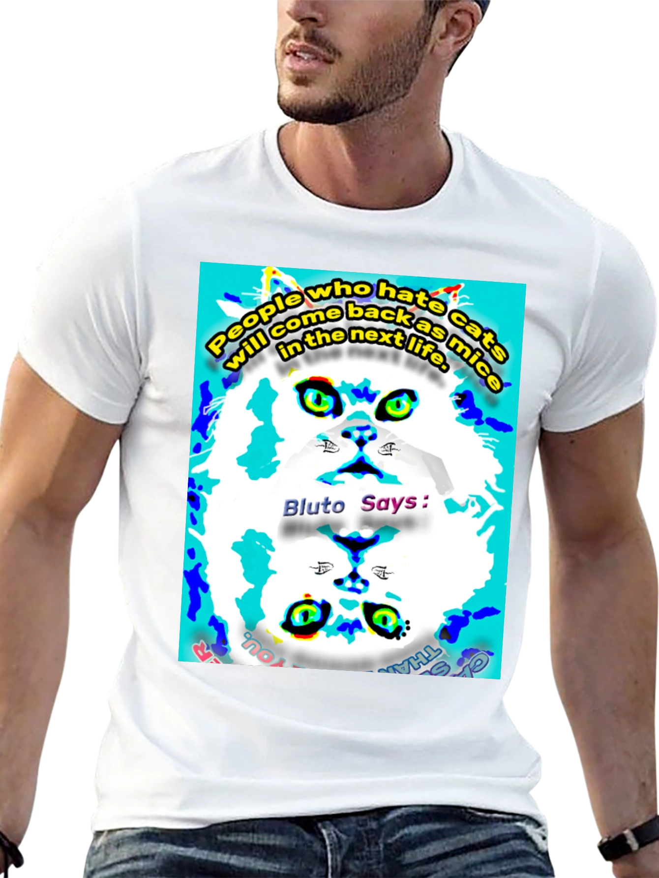 Funny Cat Graphic T-Shirt
