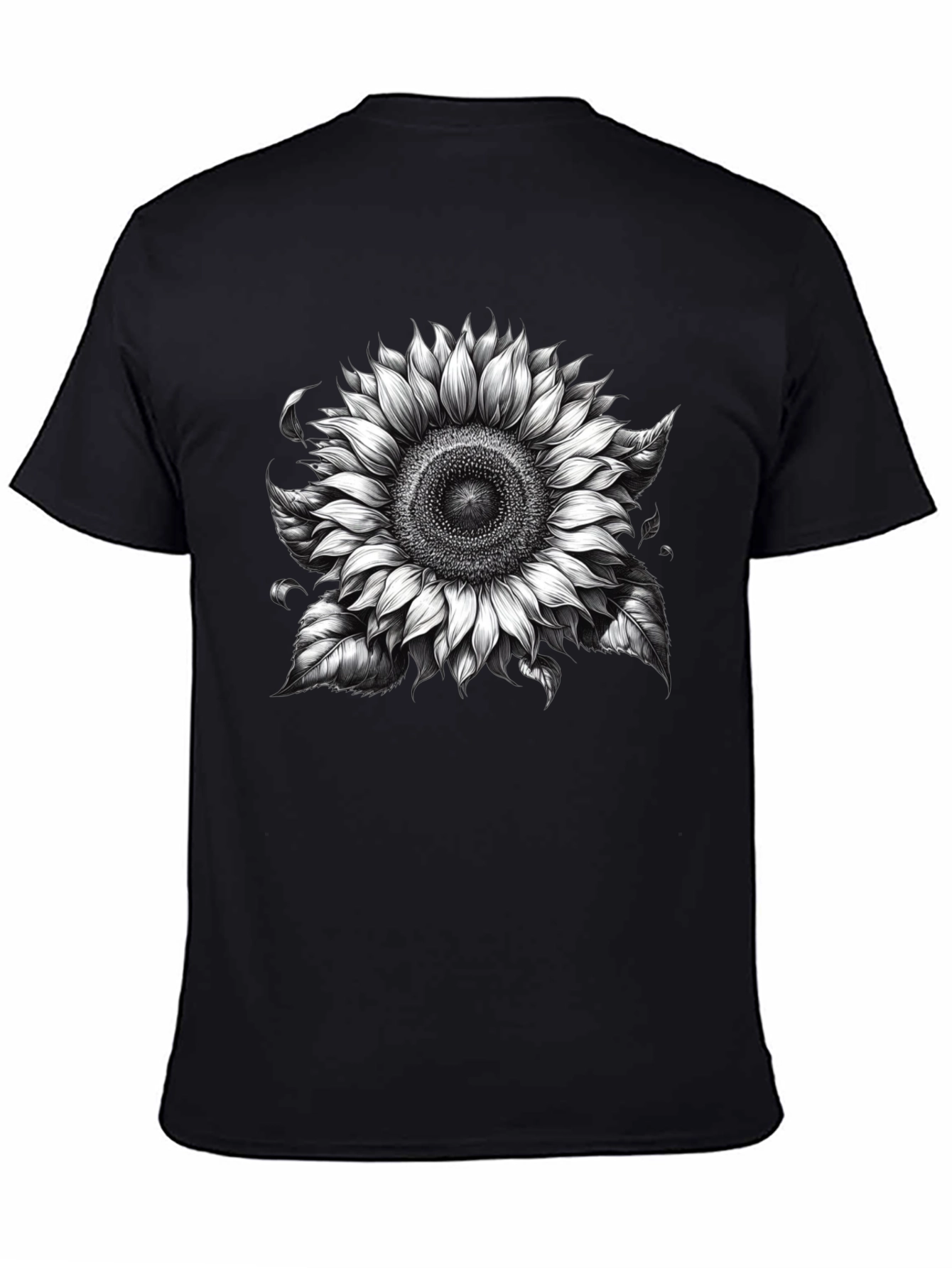 Black Sunflower Graphic Tee