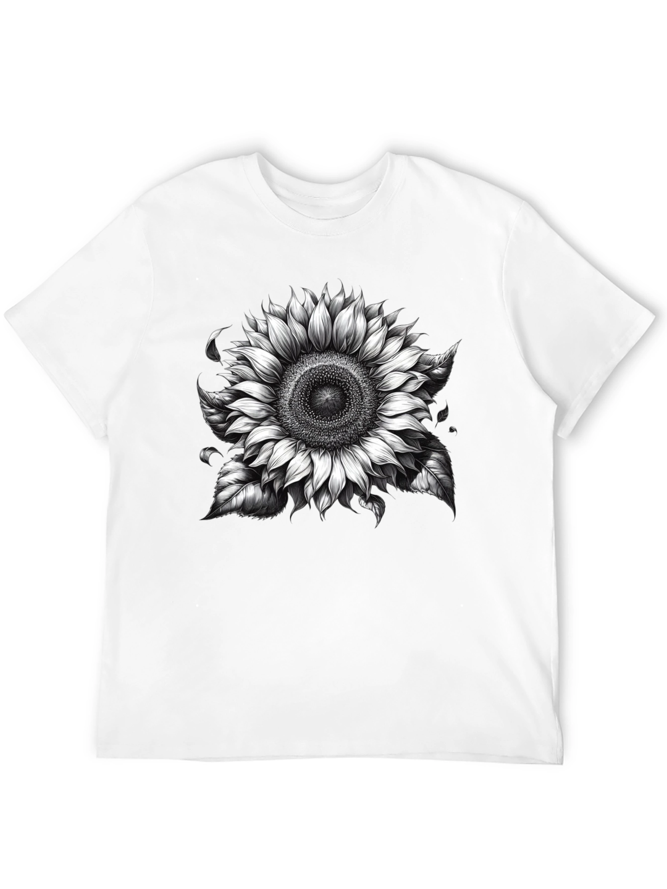 Black Sunflower Graphic Tee