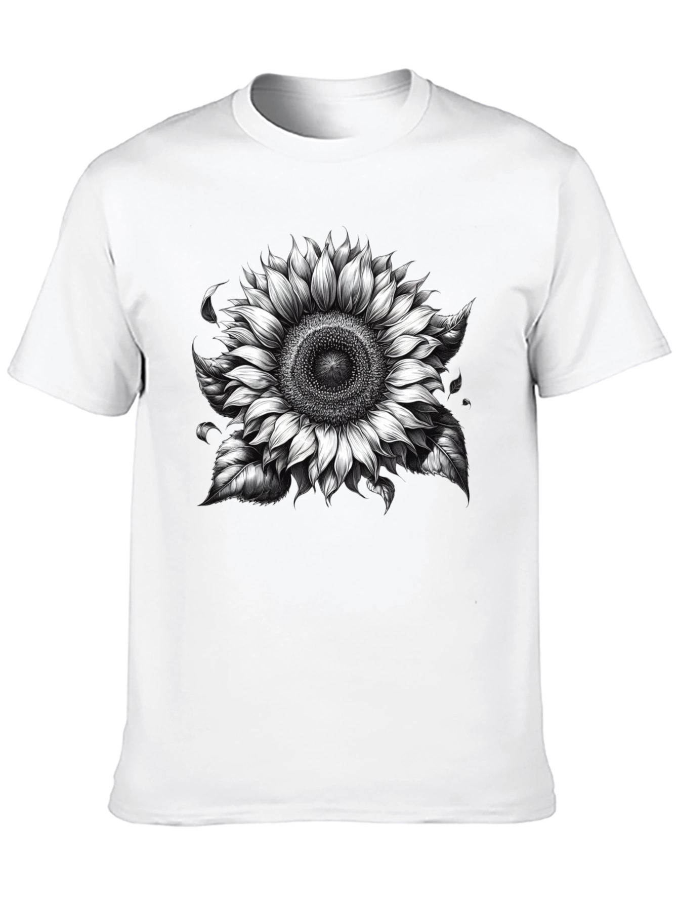 Black Sunflower Graphic Tee