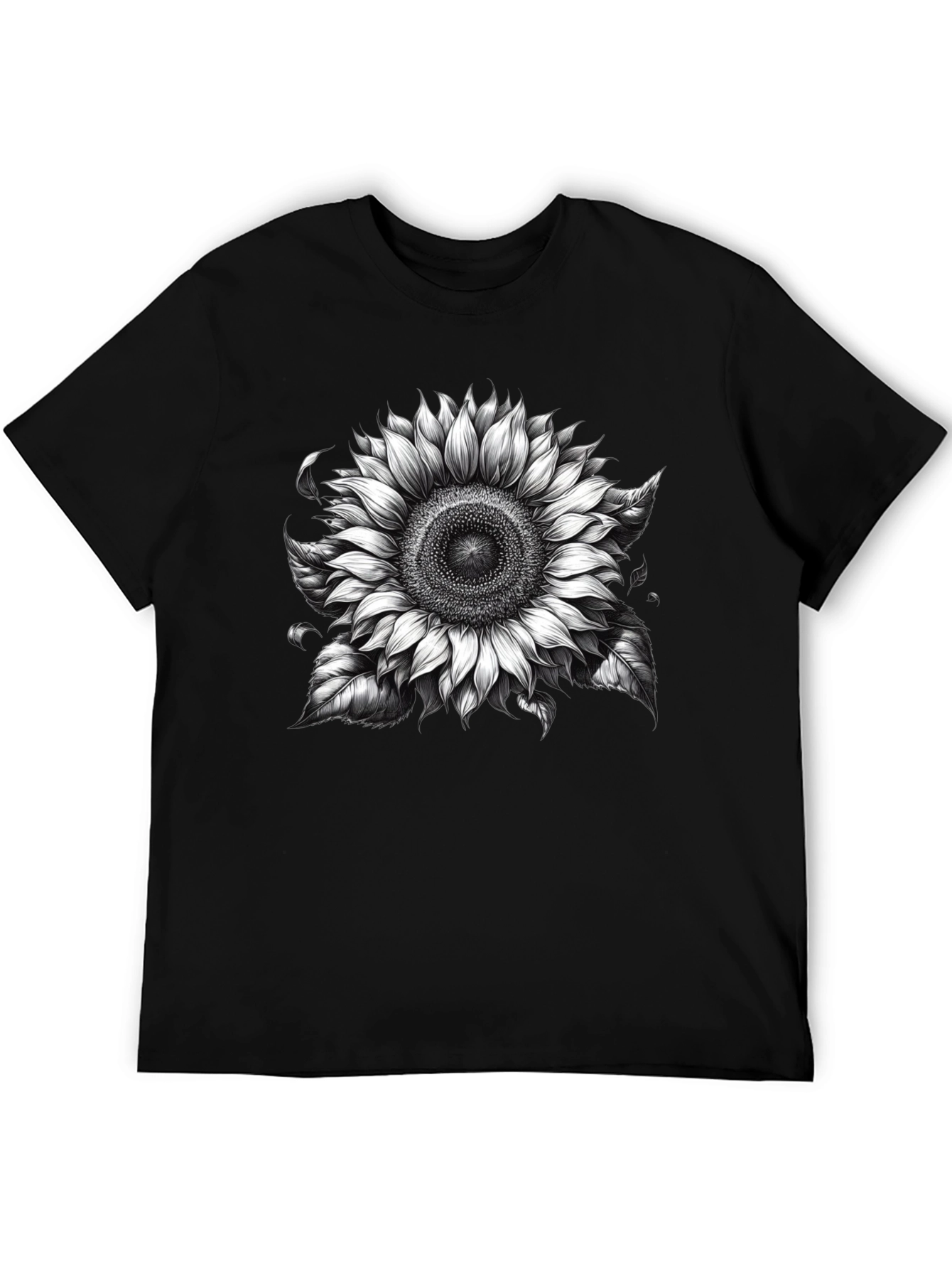 Black Sunflower Graphic Tee