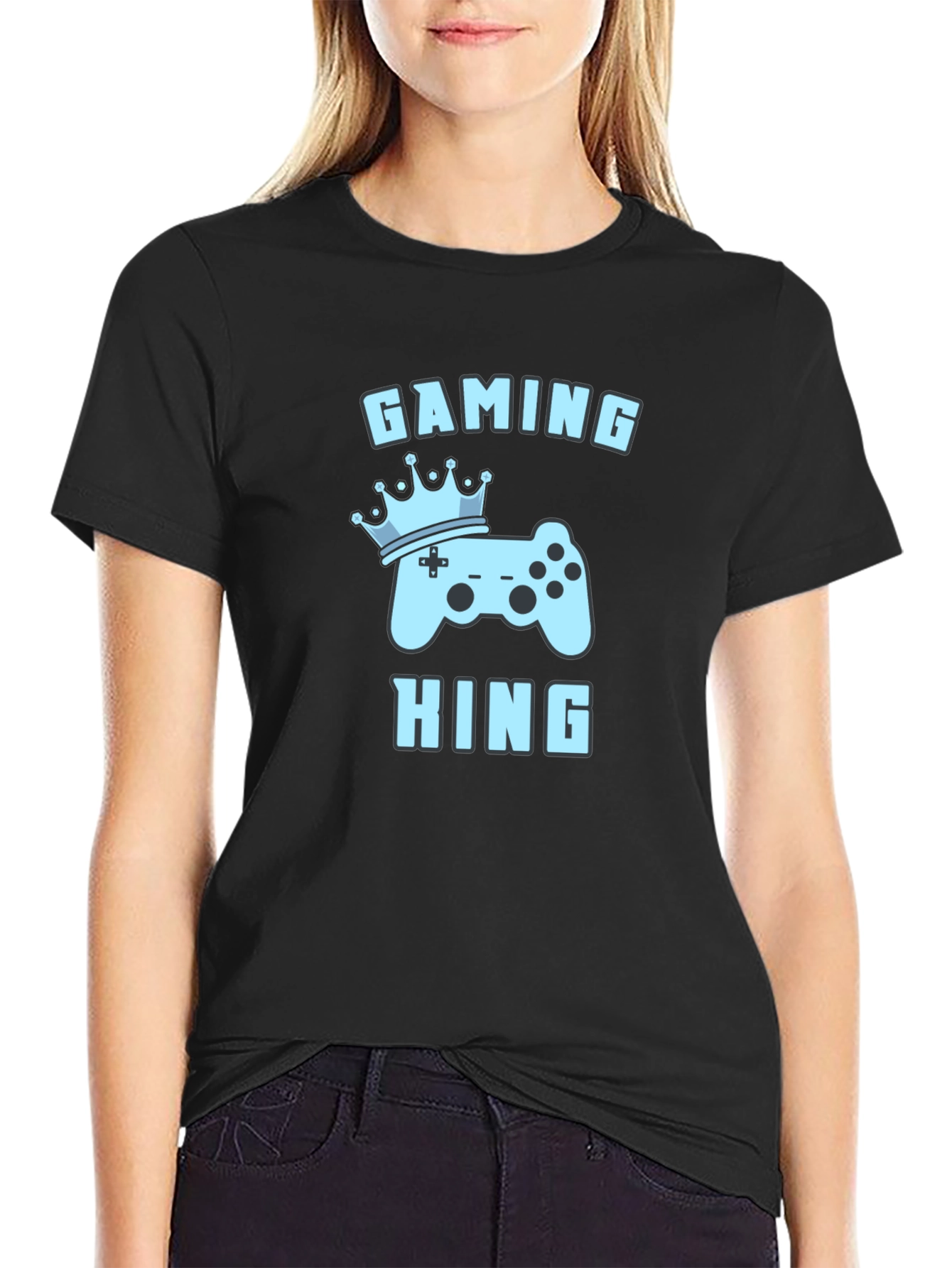 Gaming King T-Shirt - Gamer Tee with Controller Design