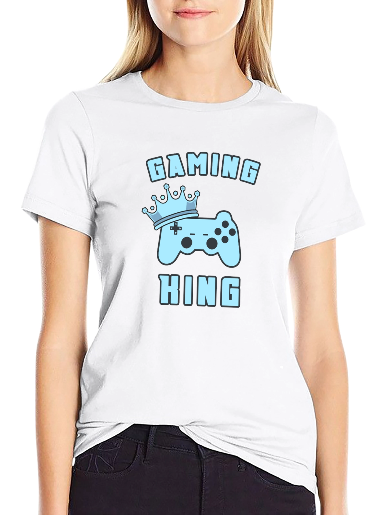 Gaming King T-Shirt - Gamer Tee with Controller Design