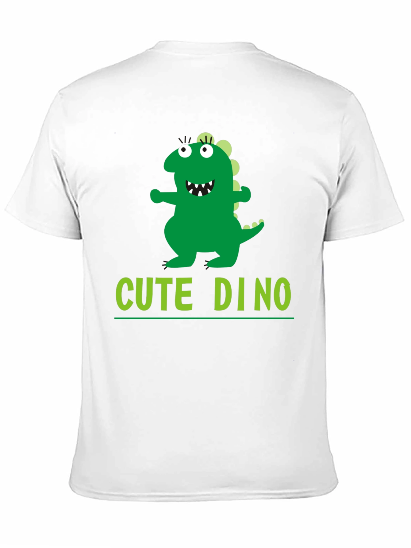 Cute Dino Graphic Black T-Shirt