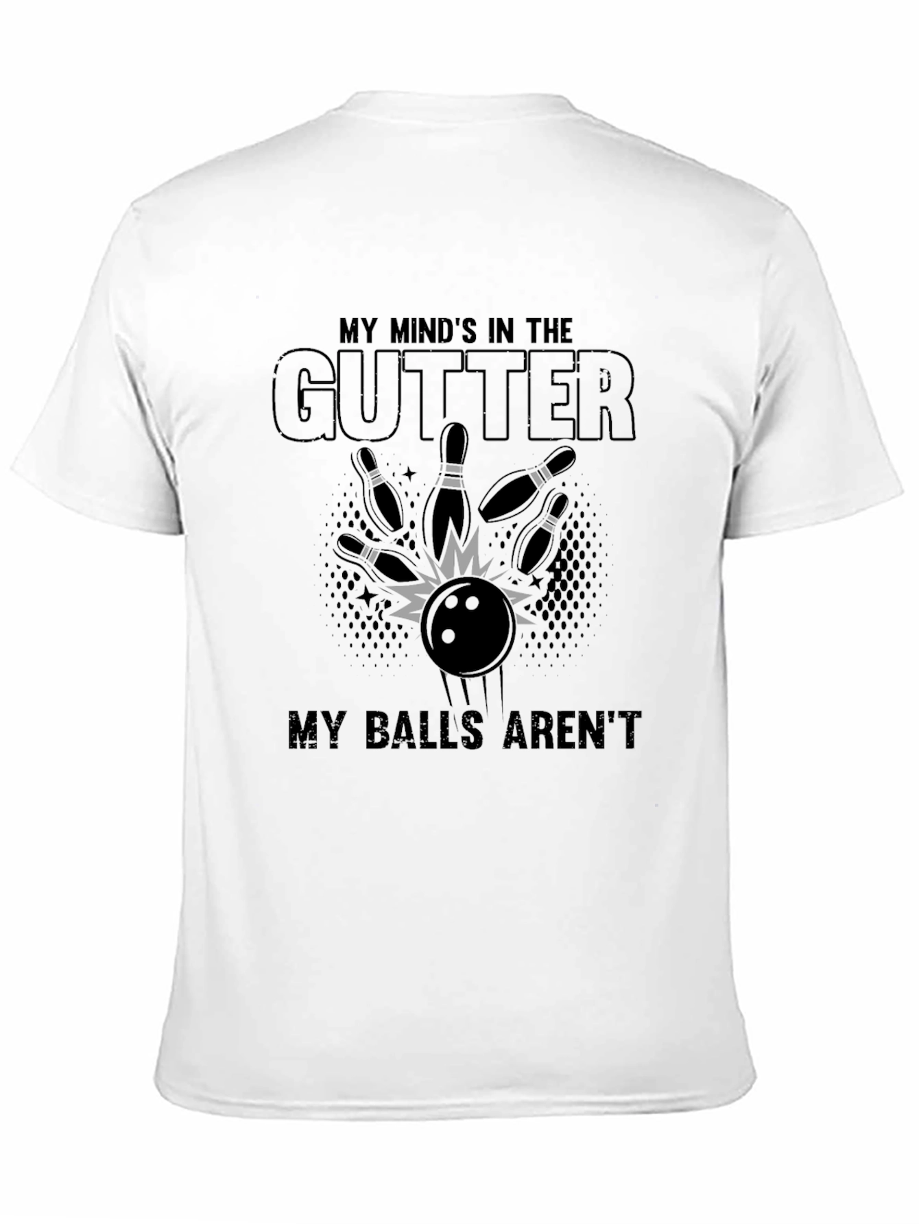 Mind in the Gutter Bowling Graphic T-Shirt