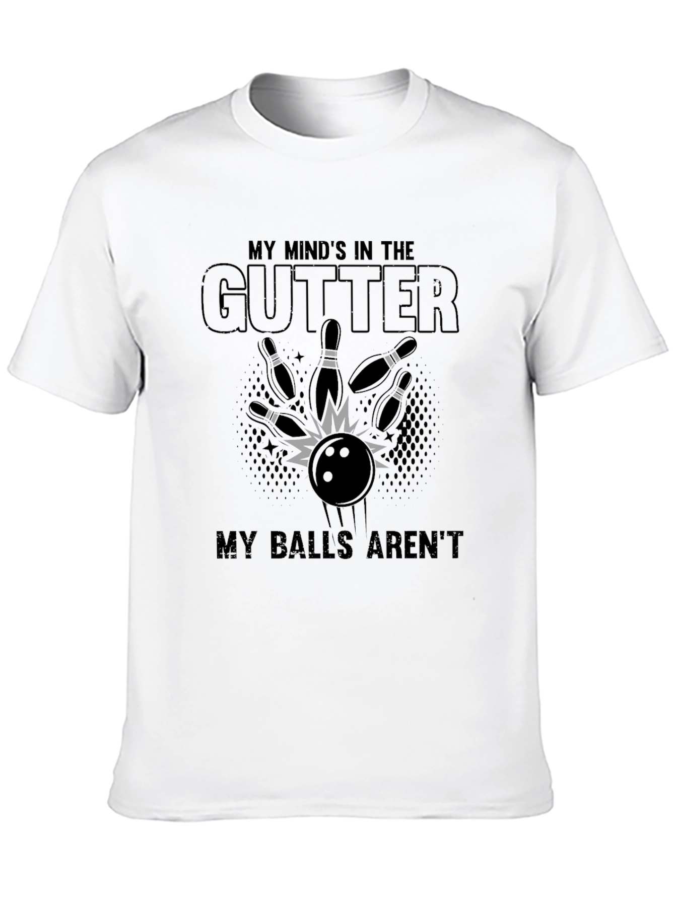 Mind in the Gutter Bowling Graphic T-Shirt