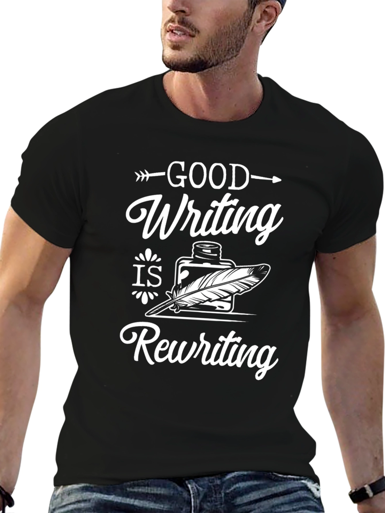Good Writing is Rewriting Black Tee