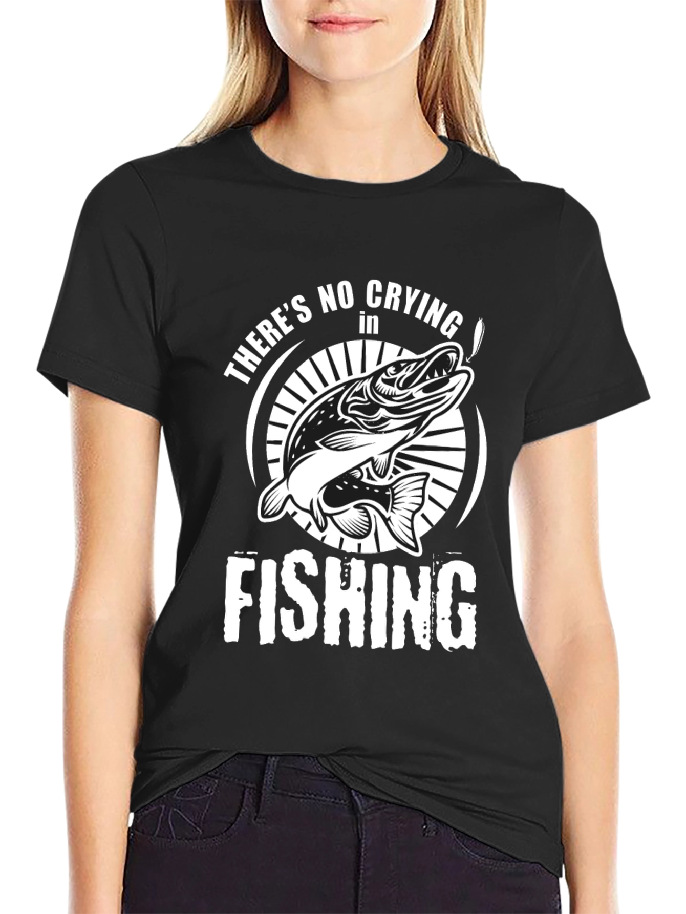 Fishing T-Shirt - Theres No Crying in Fishing