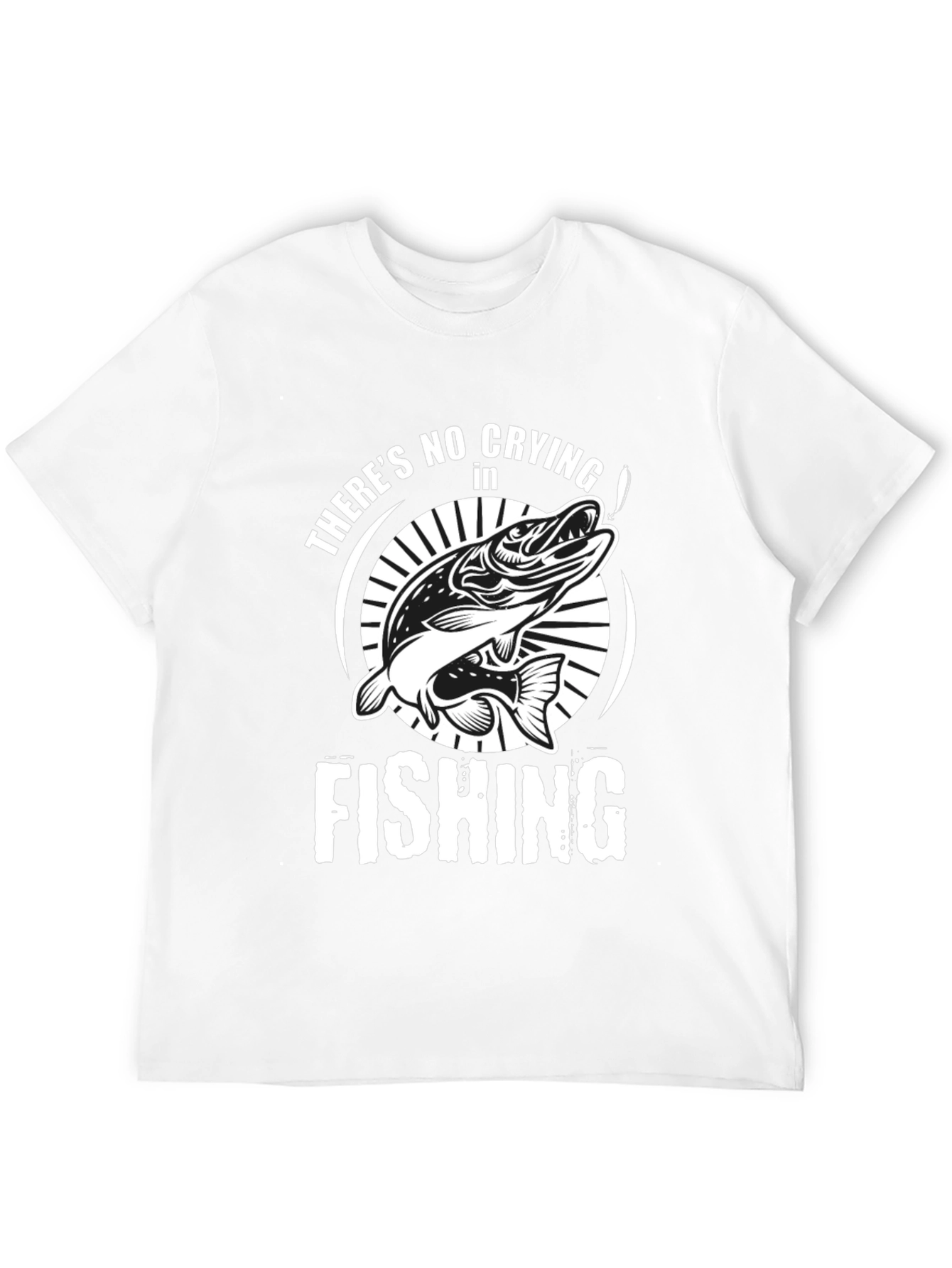 Fishing T-Shirt - Theres No Crying in Fishing