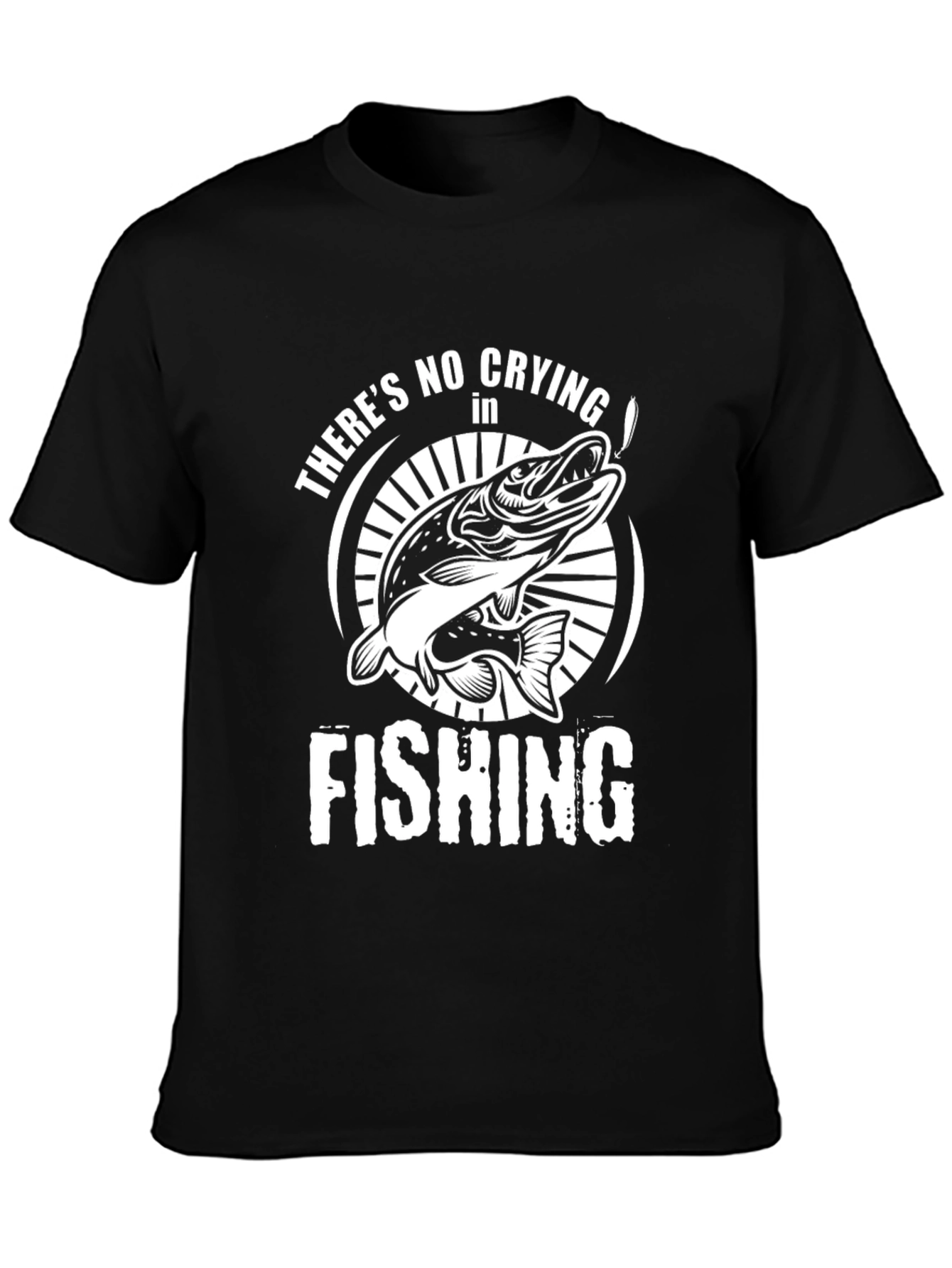 Fishing T-Shirt - Theres No Crying in Fishing