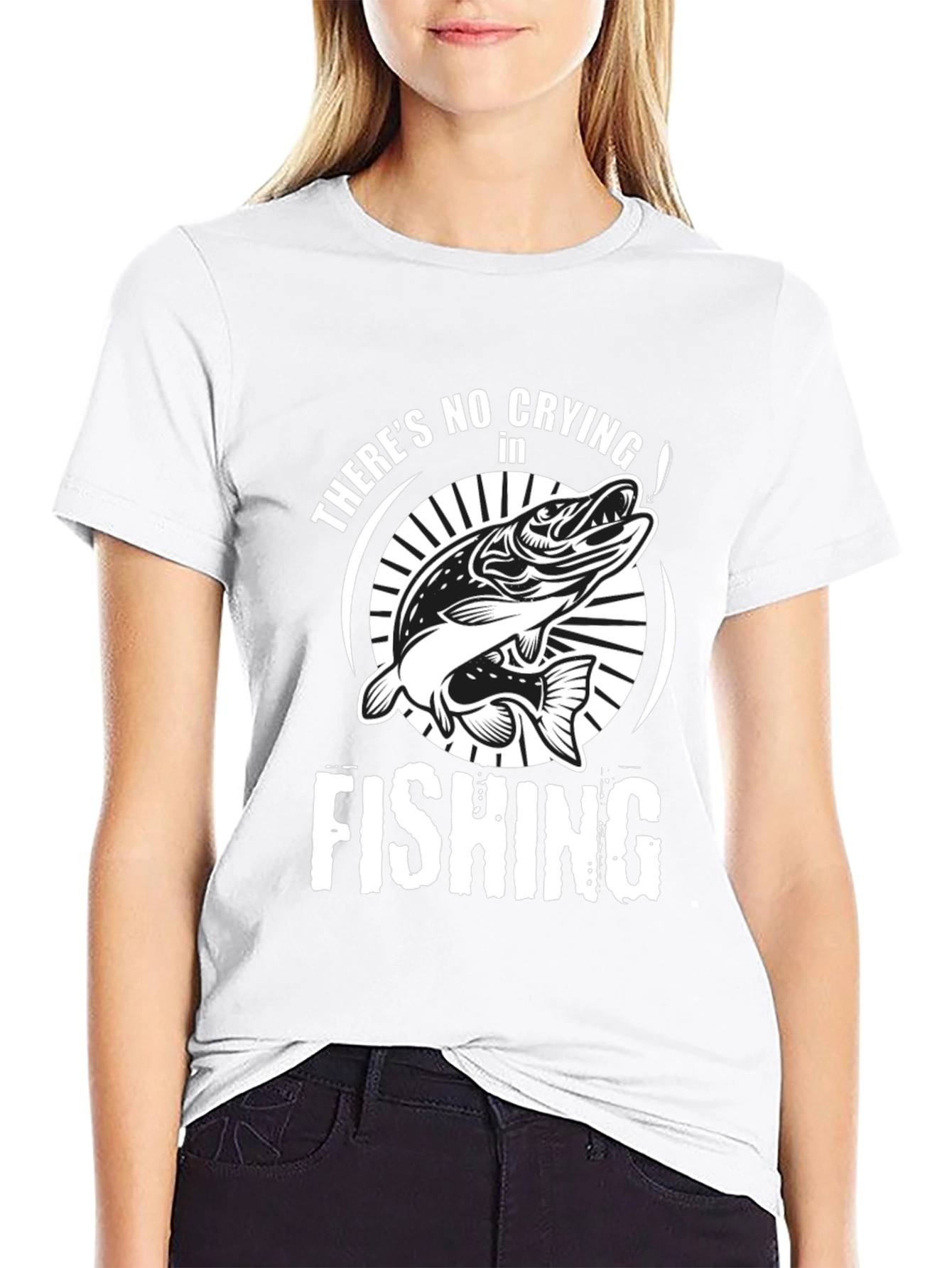 Fishing T-Shirt - Theres No Crying in Fishing