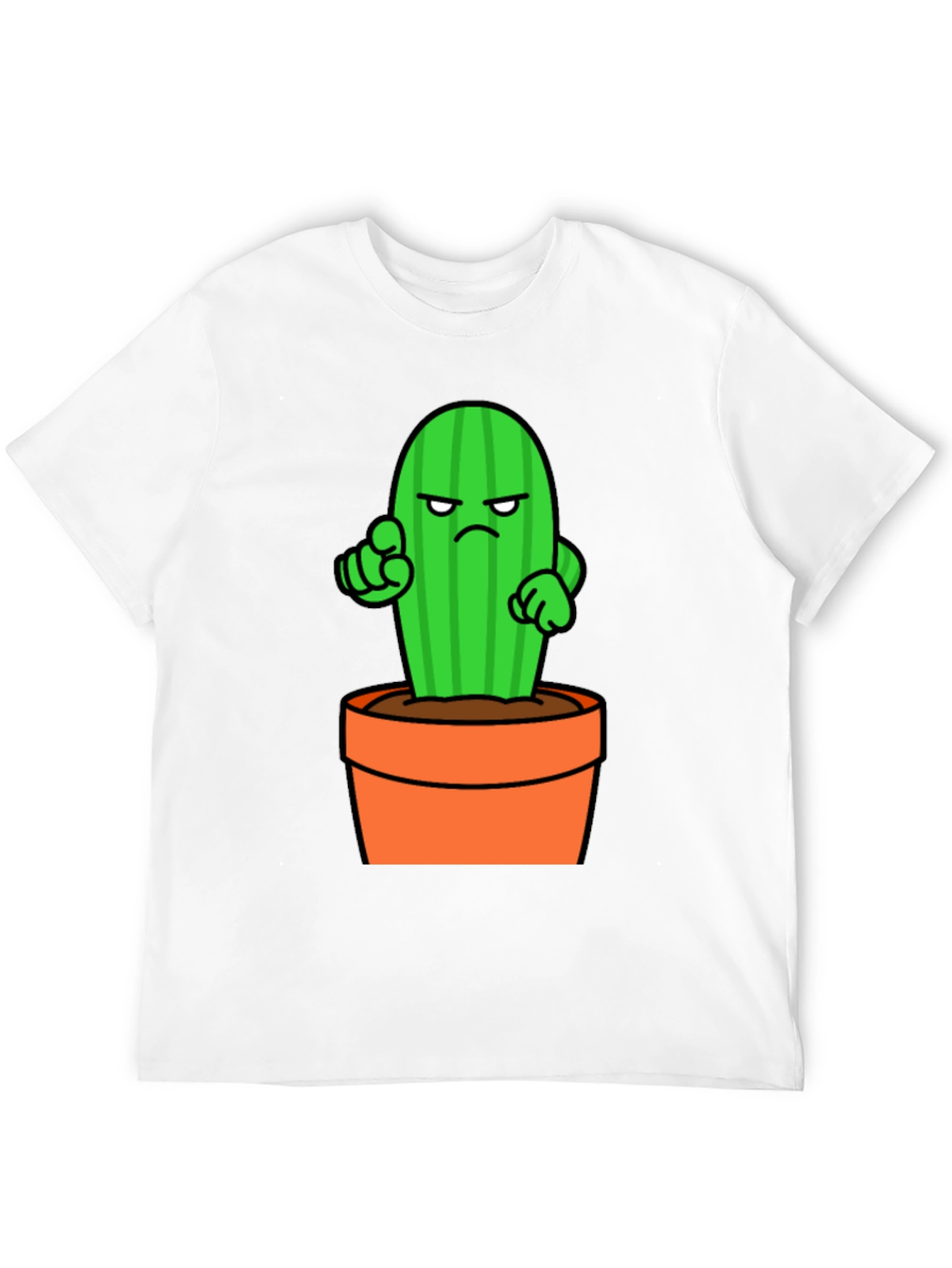 Cactus Cartoon Graphic T-Shirt
