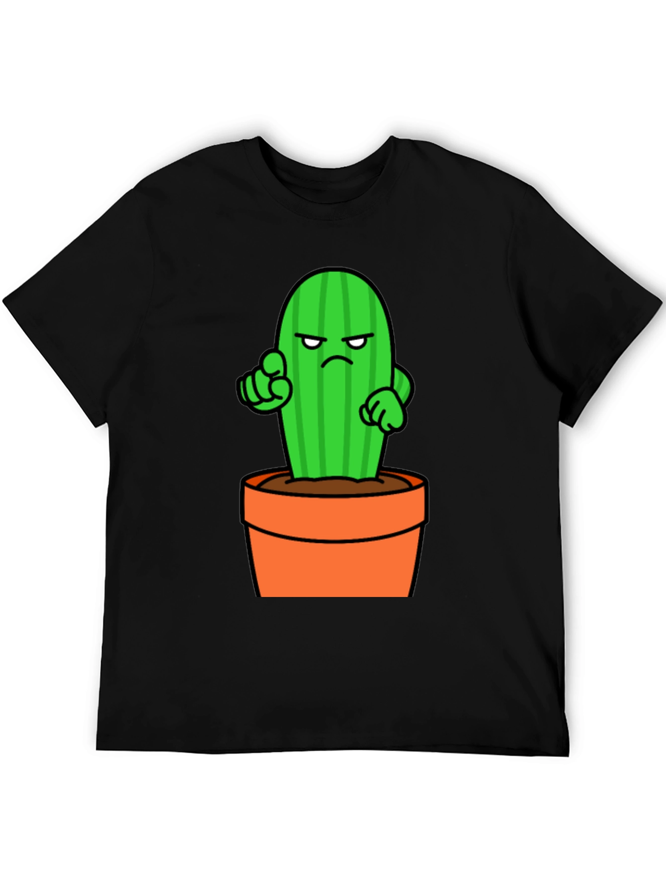 Cactus Cartoon Graphic T-Shirt