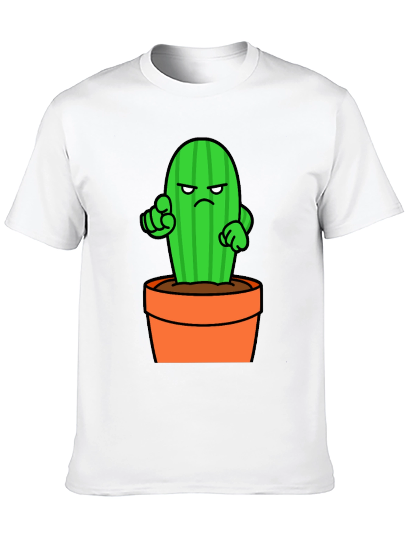 Cactus Cartoon Graphic T-Shirt