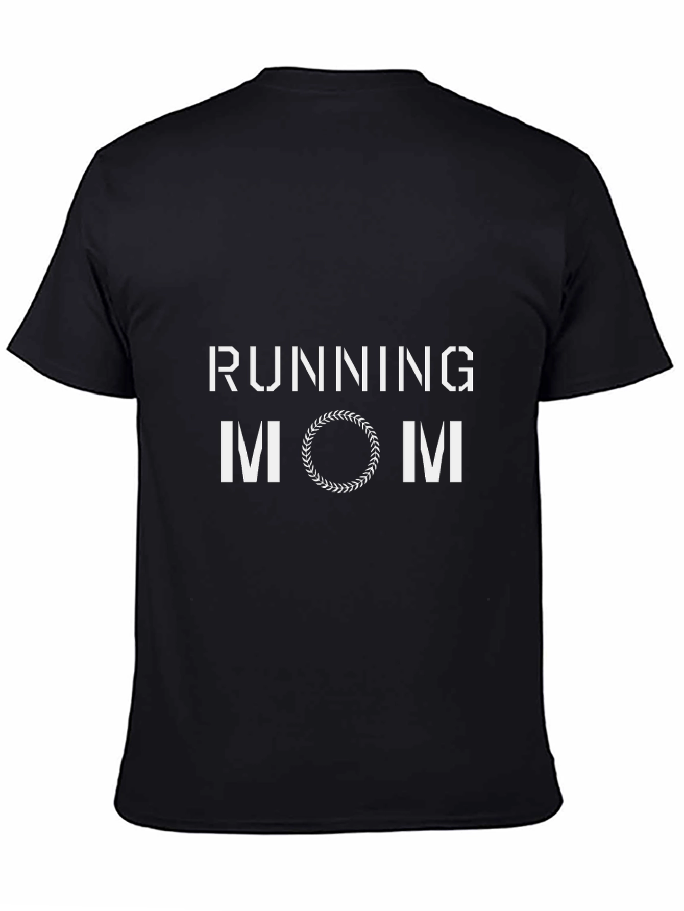 Running Mom Graphic T-Shirt - Black