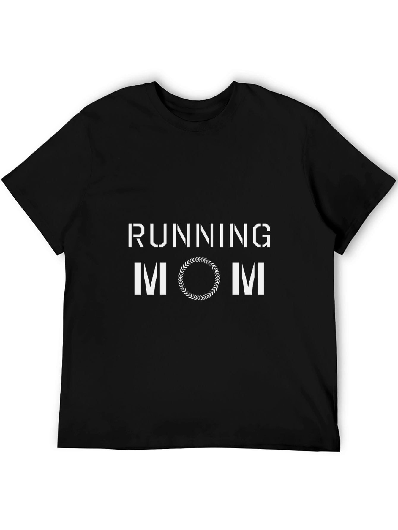 Running Mom Graphic T-Shirt - Black