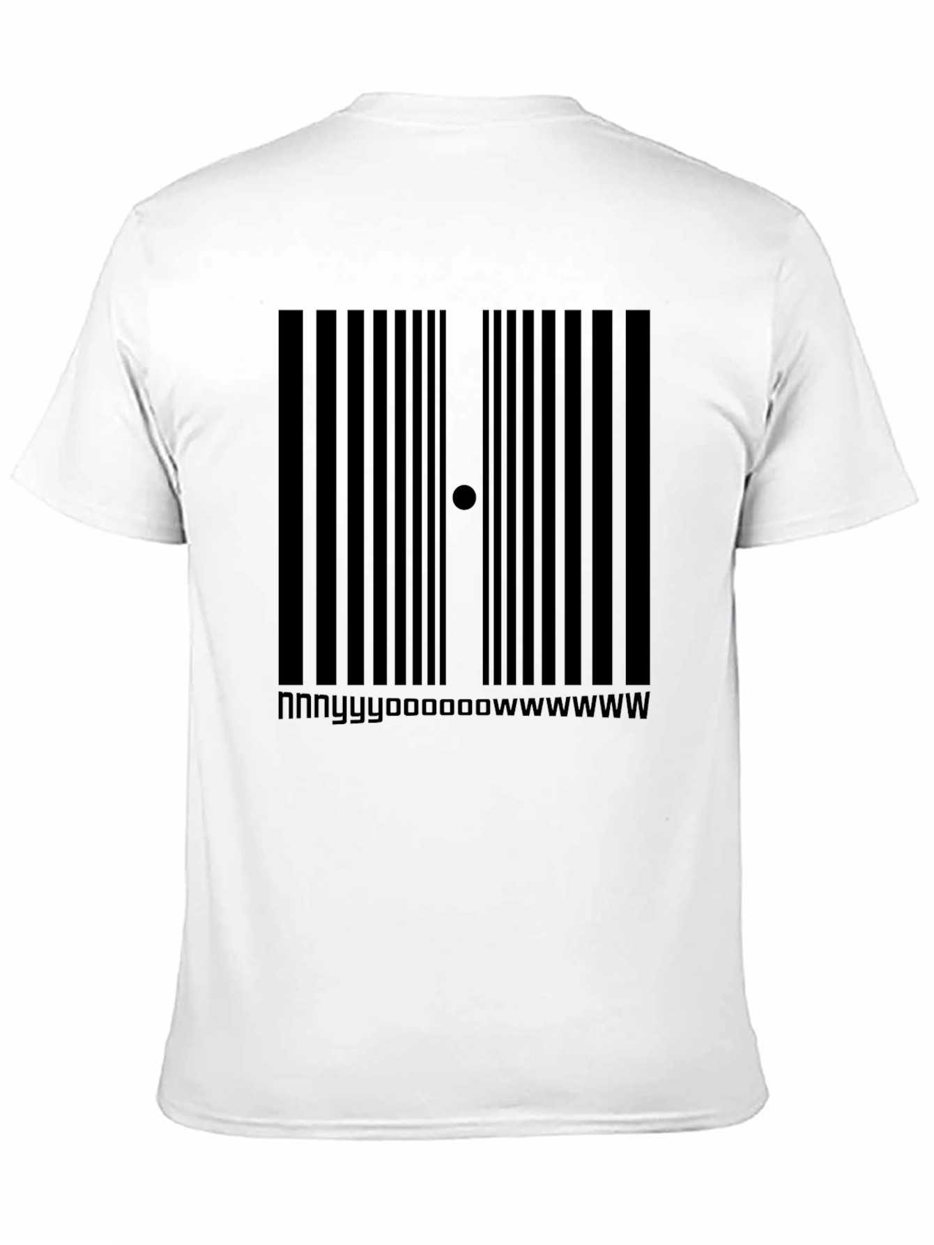 Barcode Novelty Tee: nnyyyoooowwwww
