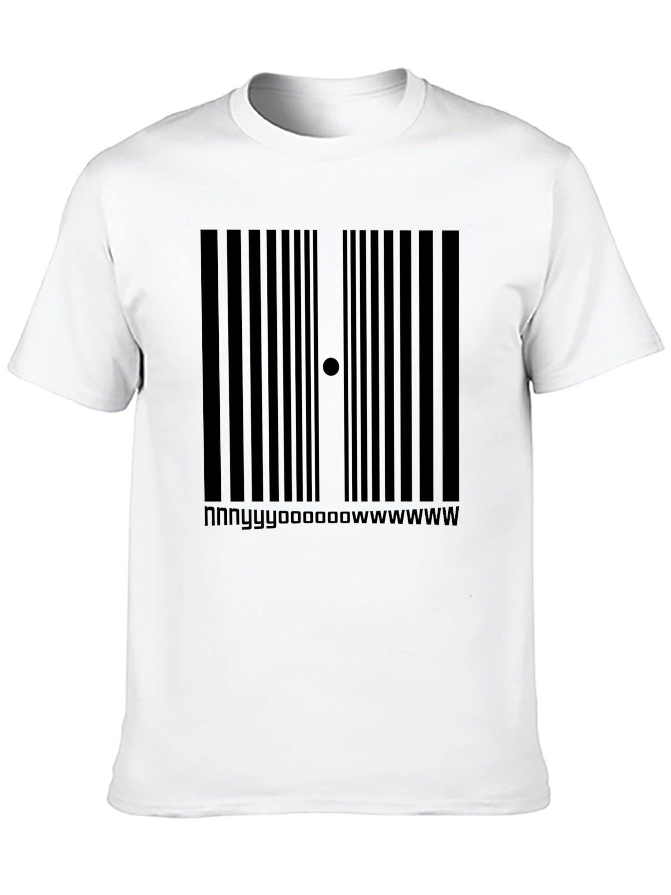 Barcode Novelty Tee: nnyyyoooowwwww