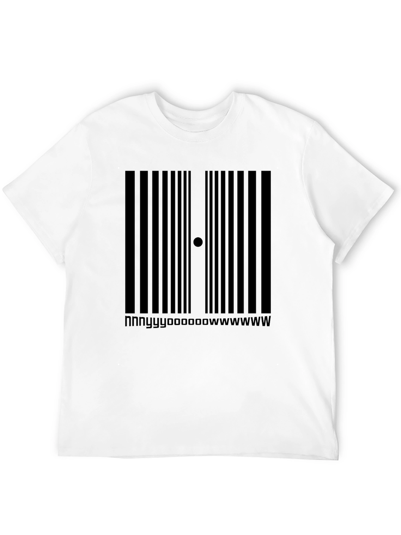 Barcode Novelty Tee: nnyyyoooowwwww