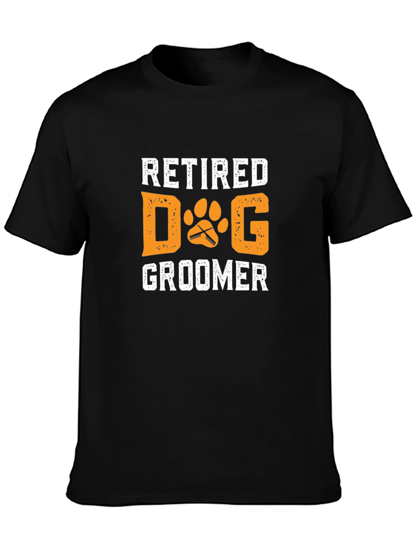 Retired Dog Groomer Graphic T-Shirt