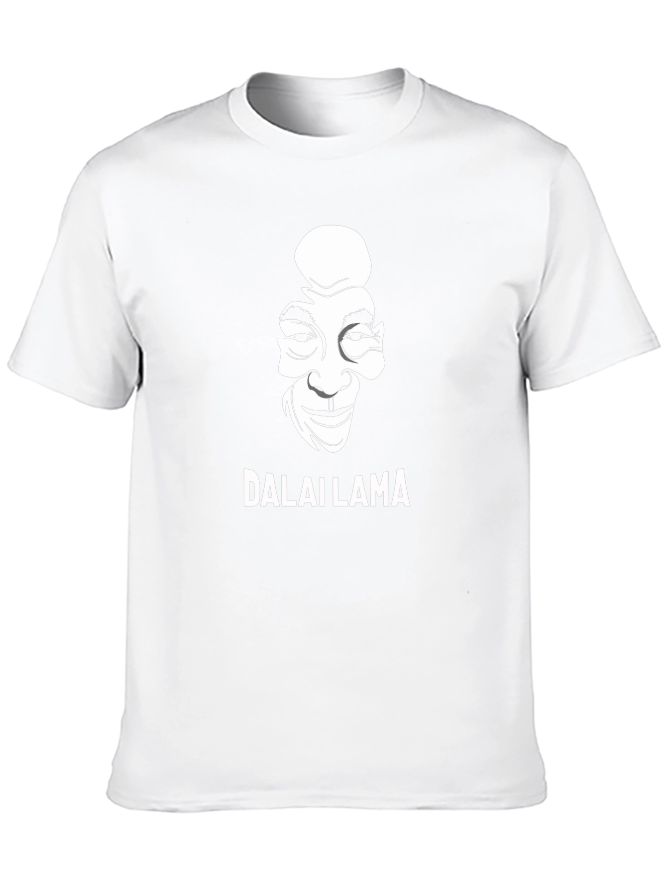 Dalai Lama Graphic Print Black T-Shirt