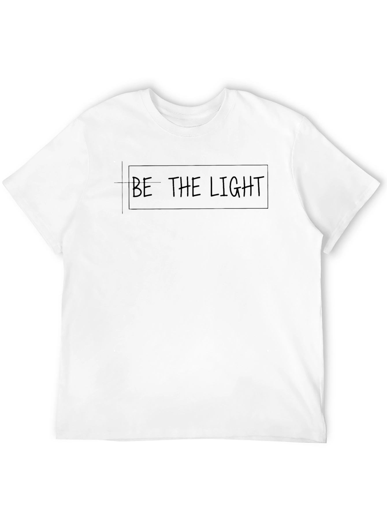 Be The Light Black T-Shirt - Motivational Graphic Tee